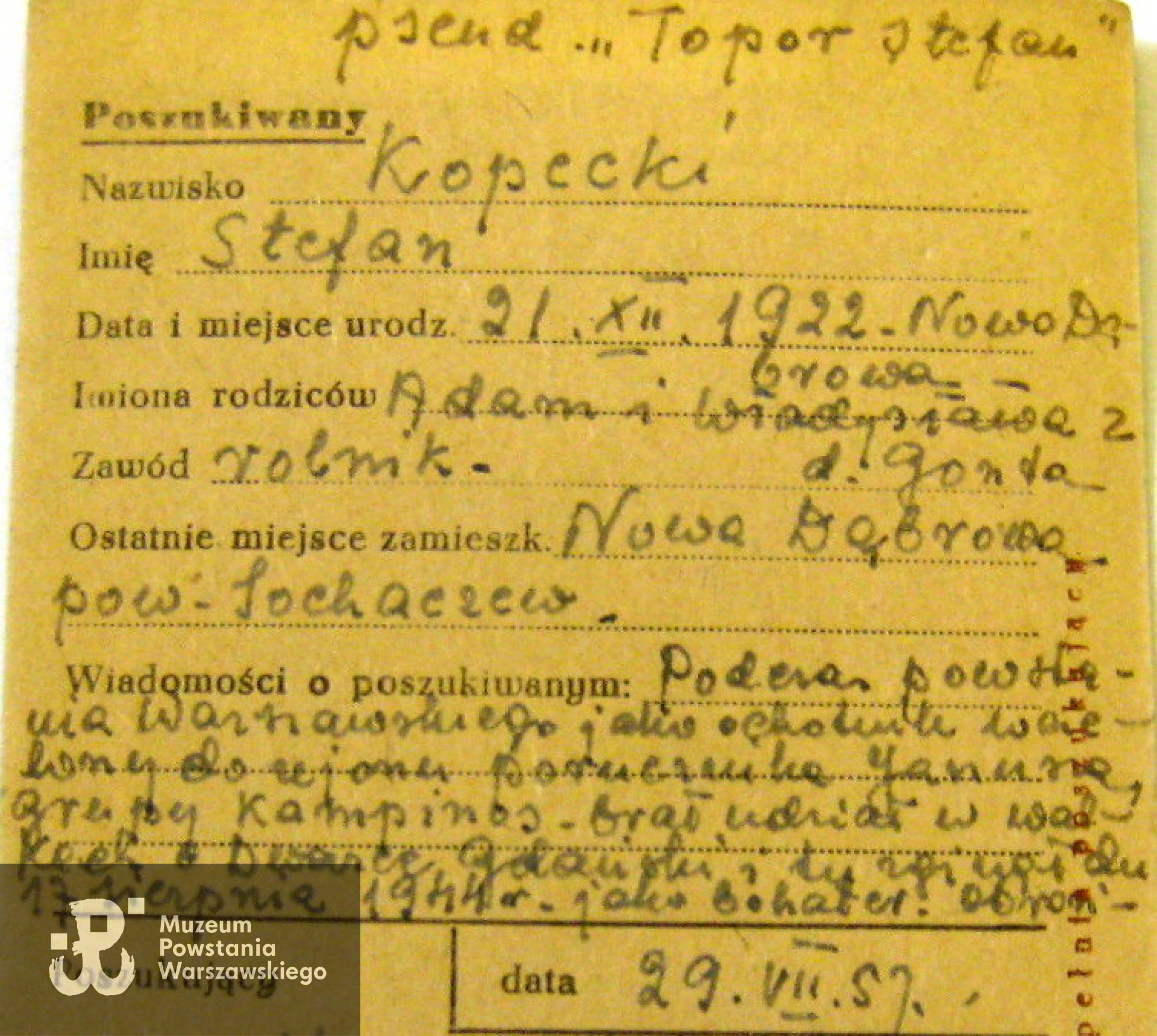 Źródło: PCK - kartoteka ogólna