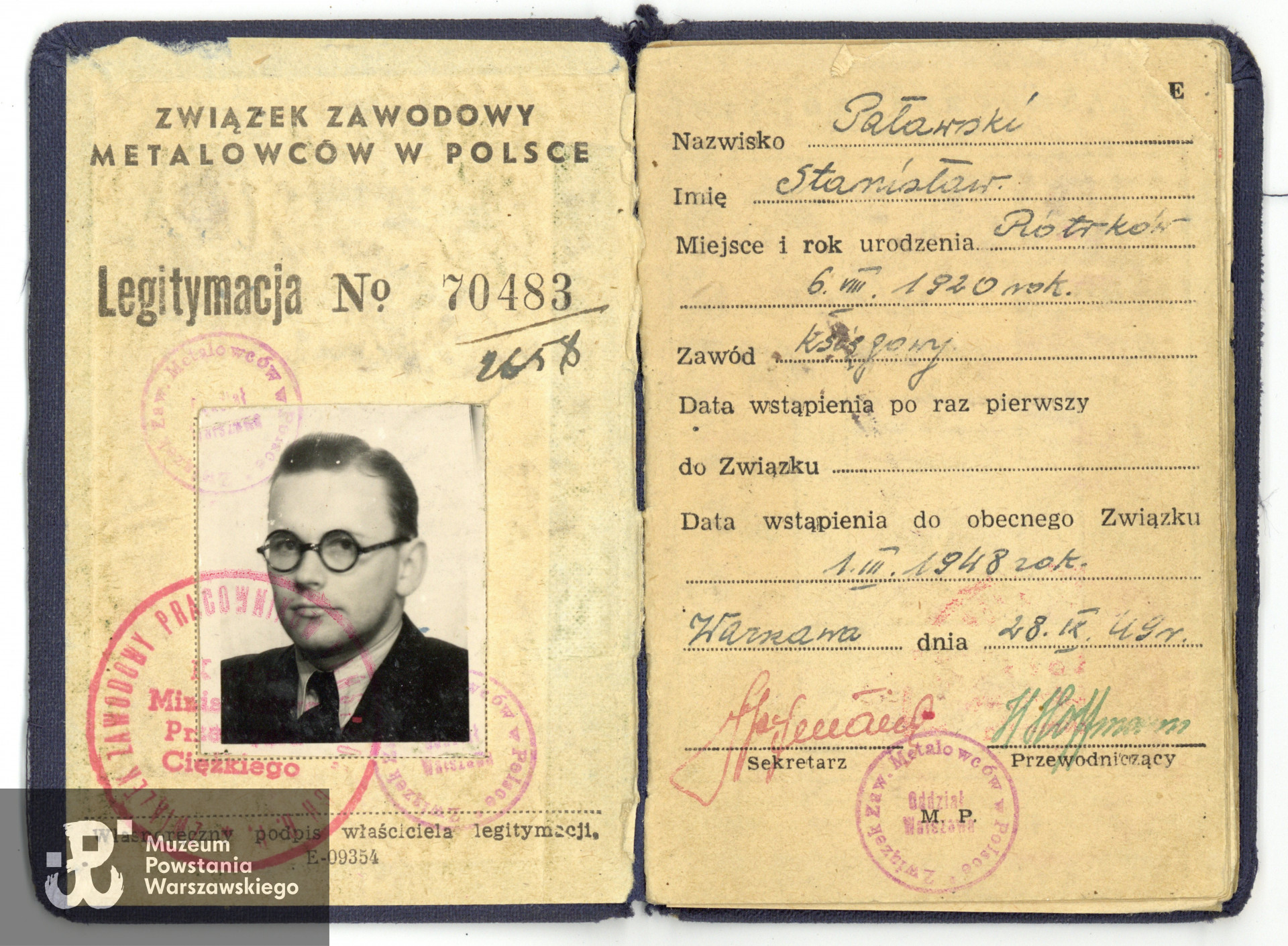 Dokument z archiwum rodzinnego p. Pawła Poławskiego, syna Powstańca. Skan wykonano w Muzeum Powstania Warszawskiego w grudniu 2023. 