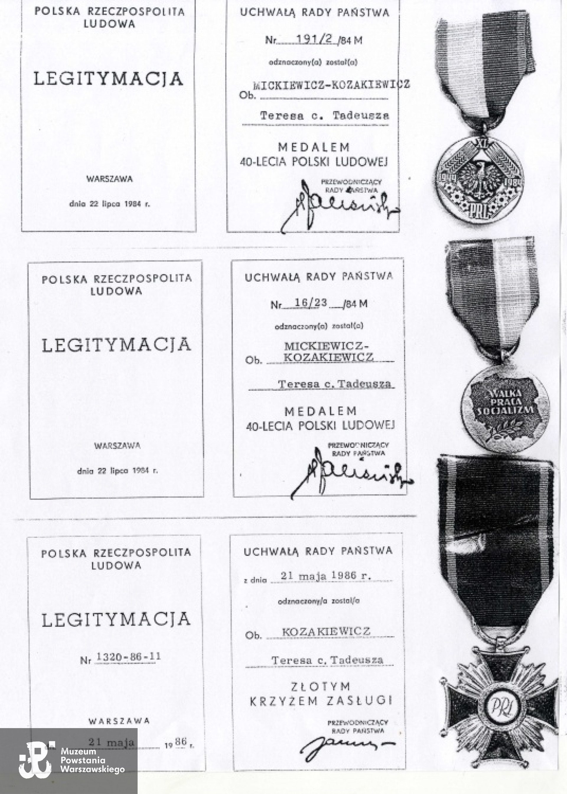 Z archiwum Teresy Mickiewicz - Kozakiewicz