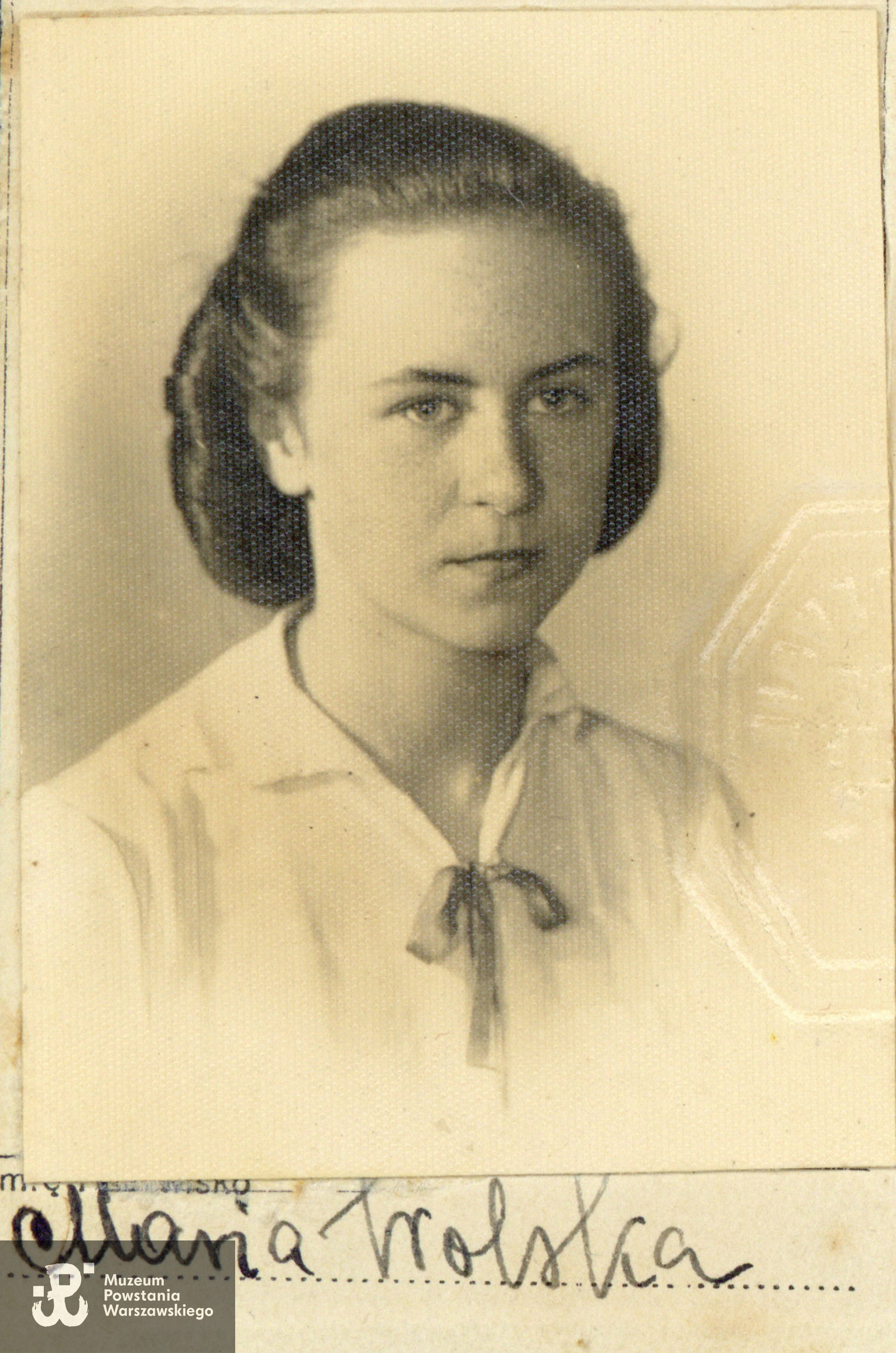 Maria Wolska. Fot. z archiwum rodzinnego udostępnił p. Jan Fuhrmann