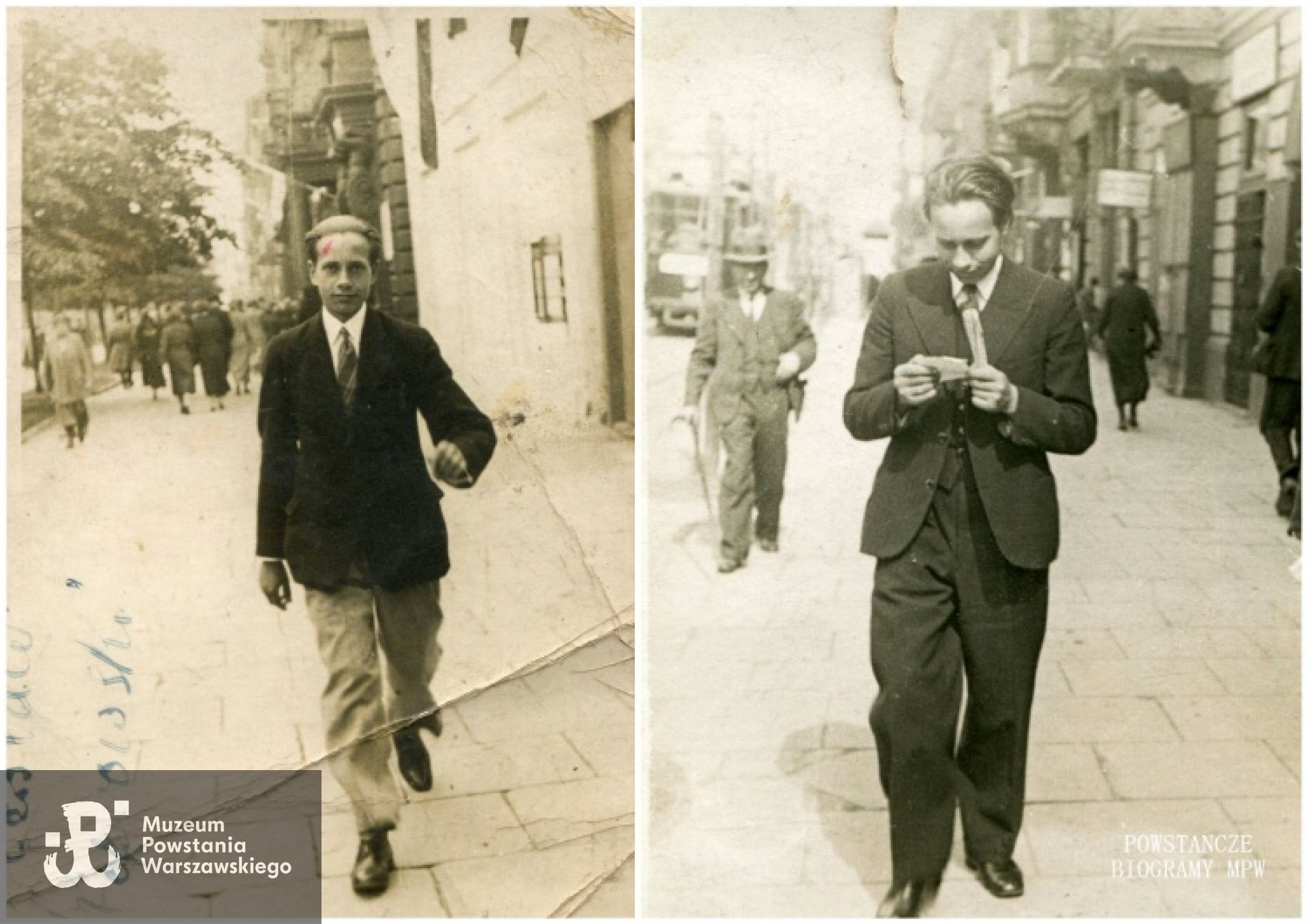 Brat Ryszarda, Czesław Koprowski, przed Powstaniem Warszawskim więziony na Pawiaku. Najprawdopodobniej wysłany do obozu koncentracyjnego na Majdanku. Fot. udostępniona MPW z archiwum rodzinnego Richarda Zygmunta Koprowskiego.