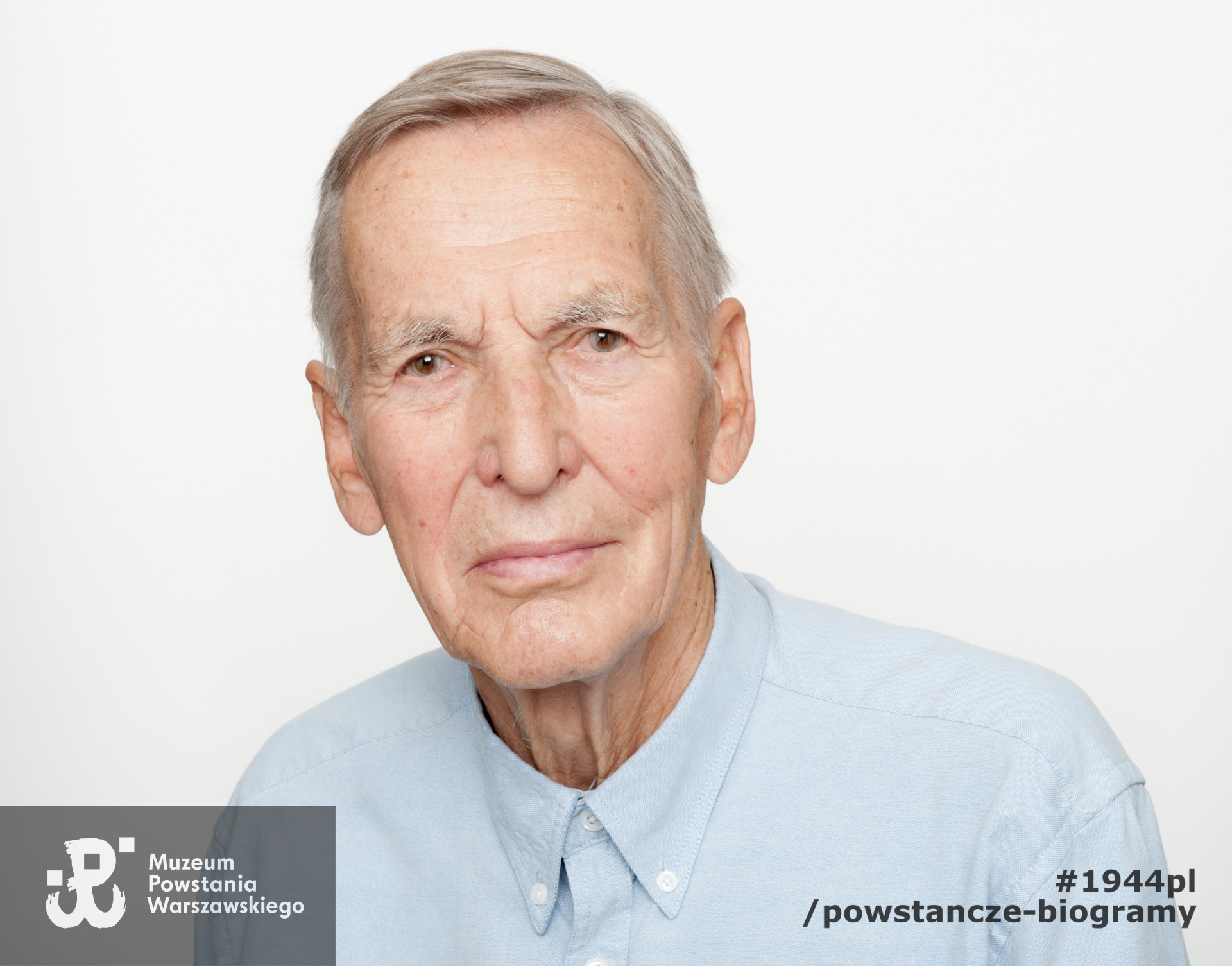 Zdjęcie z serii portretów Powstańców Warszawskich wykonanych w ramach projektu "1944/70/2014" realizowanego przez grupę WWPHOTO dla uczczenia 70. rocznicy wybuchu Powstania Warszawskiego. Muzeum Powstania Warszawskiego, 22.07-04.08 2013.