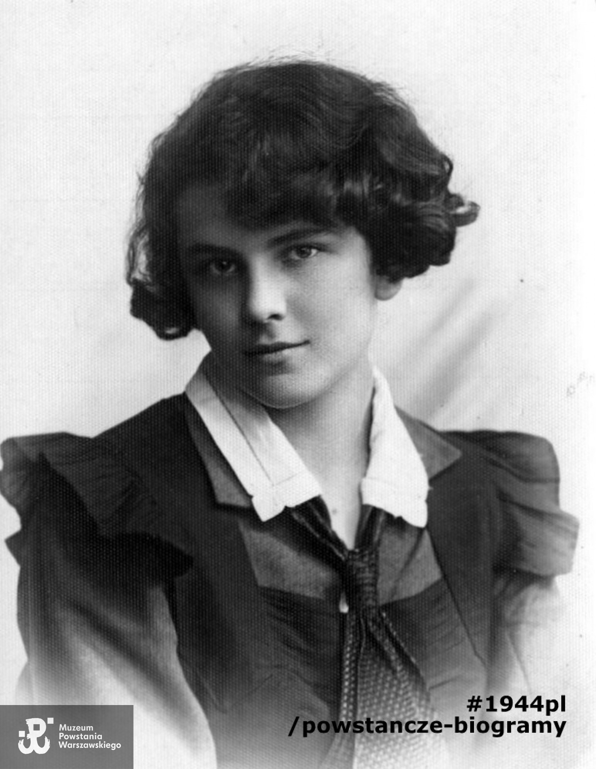 łącz. Zofia Orszulska "Marta" - fotografia z lat szkolnych. Fot. ze zbiorów rodzinnych, skan udostępniła p. Joanna Kwiatkowska