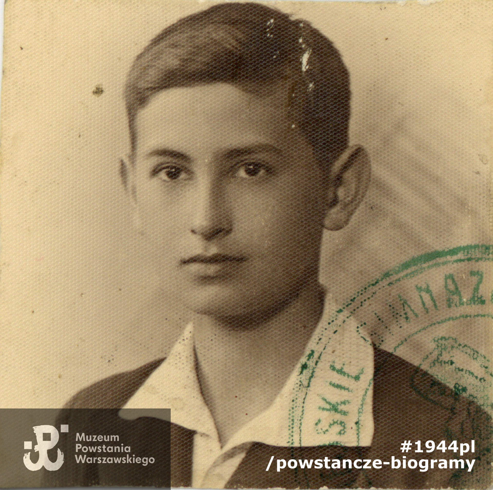 Zygmunt Ryszard Kamiński "Sęp", "Andrzej", "Smirtha" (1922-2014) jako uczeń I klasy gimnazjum. Fot. ze zbiorów rodzinnych p. Krzysztofa Kamińskiego