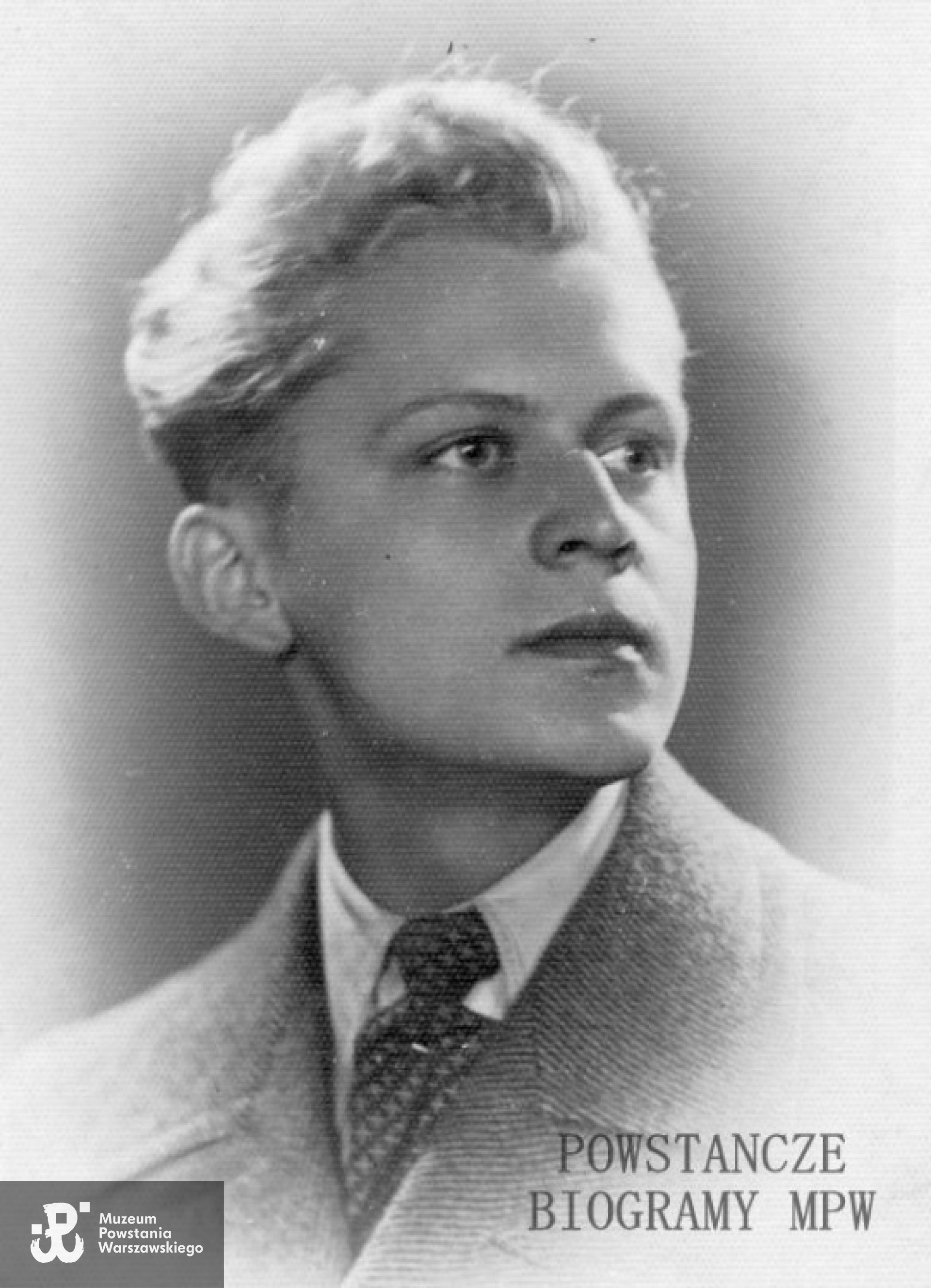 Bogusław Kostecki "Kostek" (1923-1997). Zdjęcie z 1940 roku. Z archiwum rodzinnego Konrada Kosteckiego