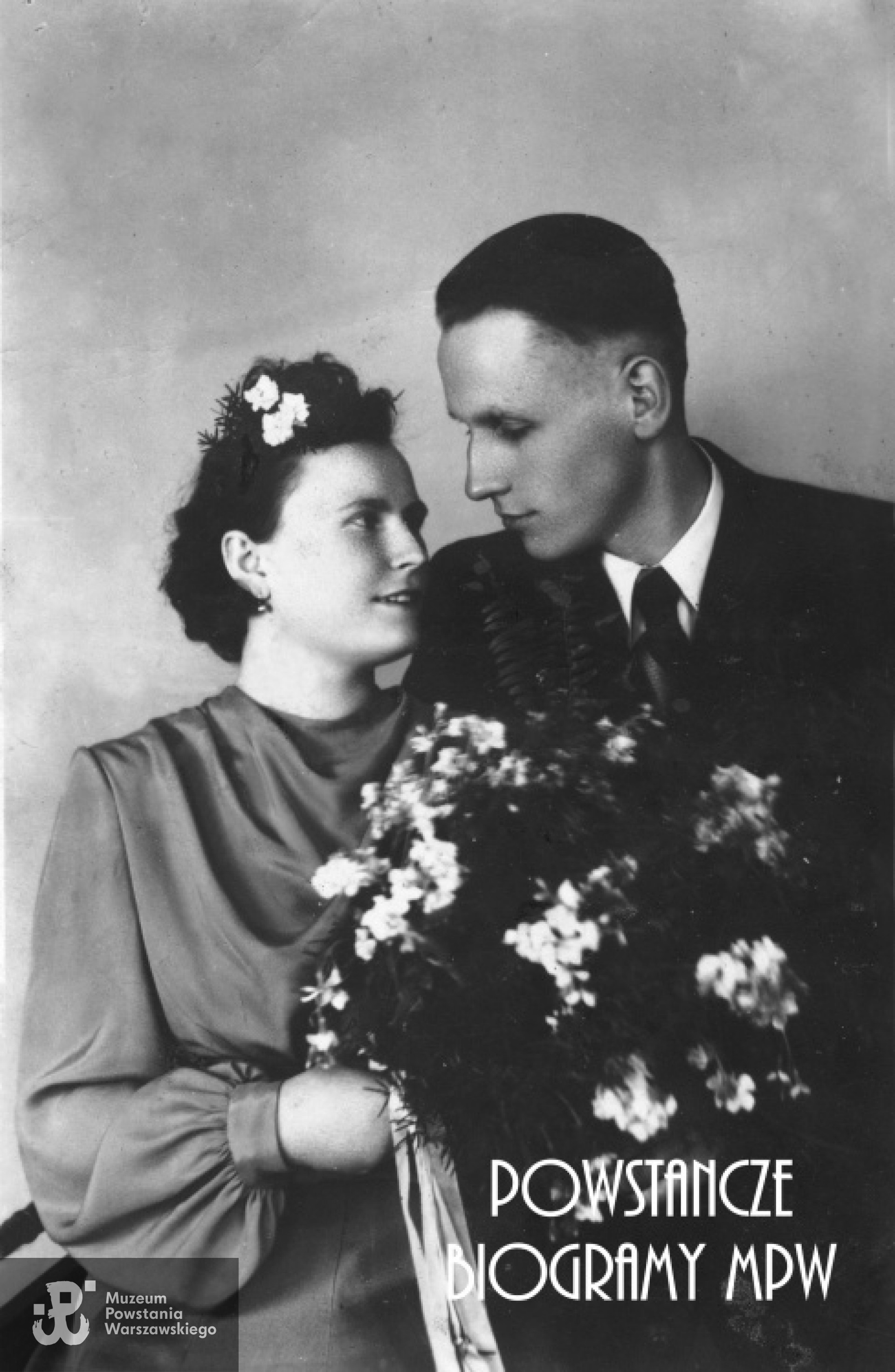 Michał i Henryka Rechnio. Fotografia ślubna. Fot. z archiwum rodzinnego udostępniła Dorota Zacharzewska