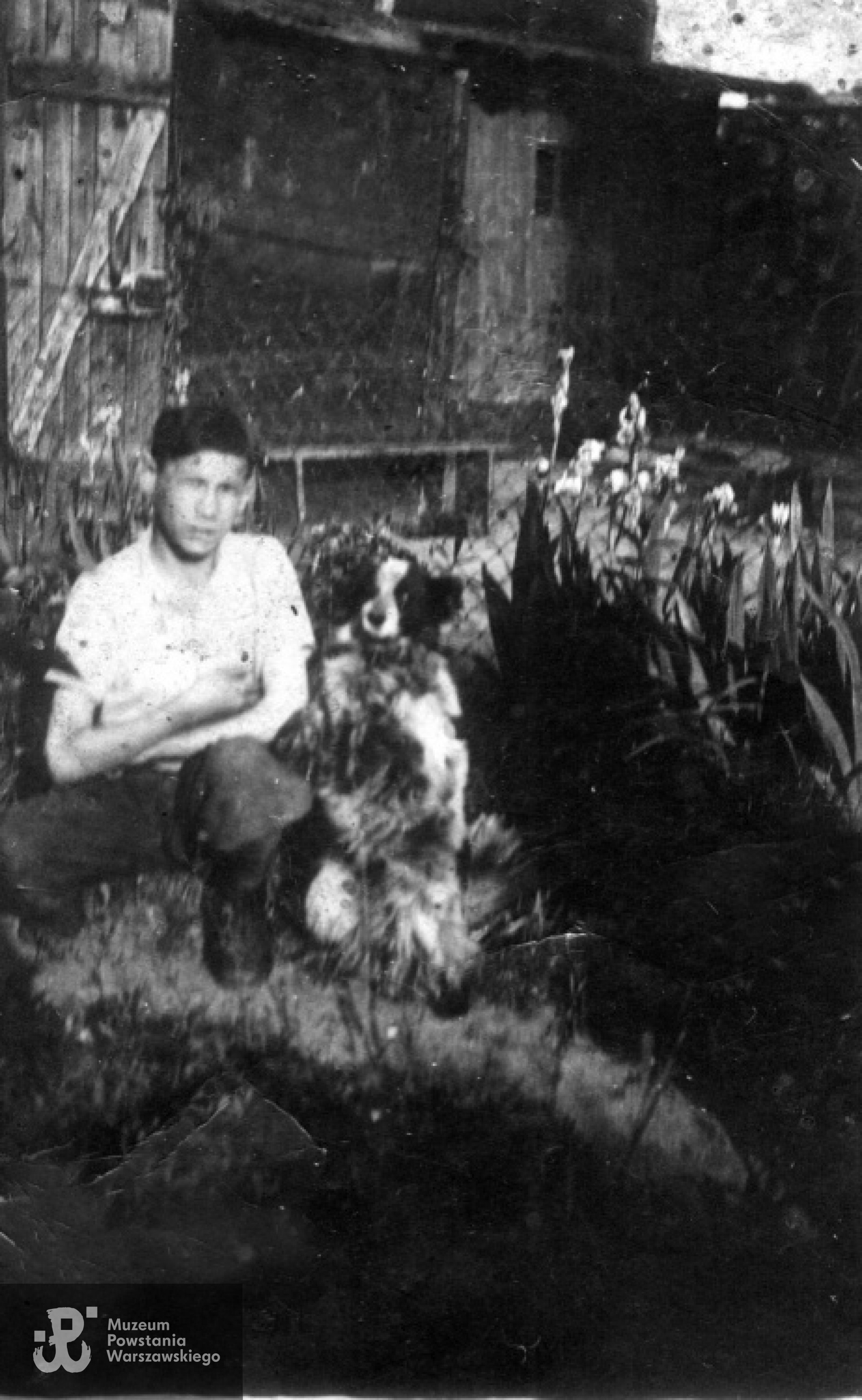 Mieczysław Krukow ze swoim ukochanym psem