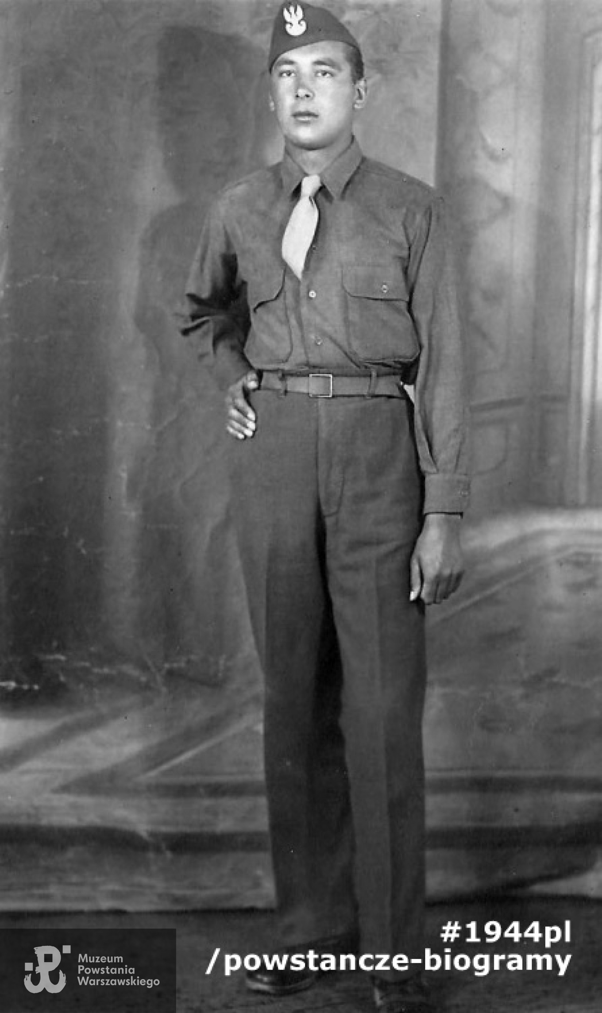 Po wyzwoleniu, podczas służby w Polskiej Kompanii Wartowniczej,  1945/1946 rok. 