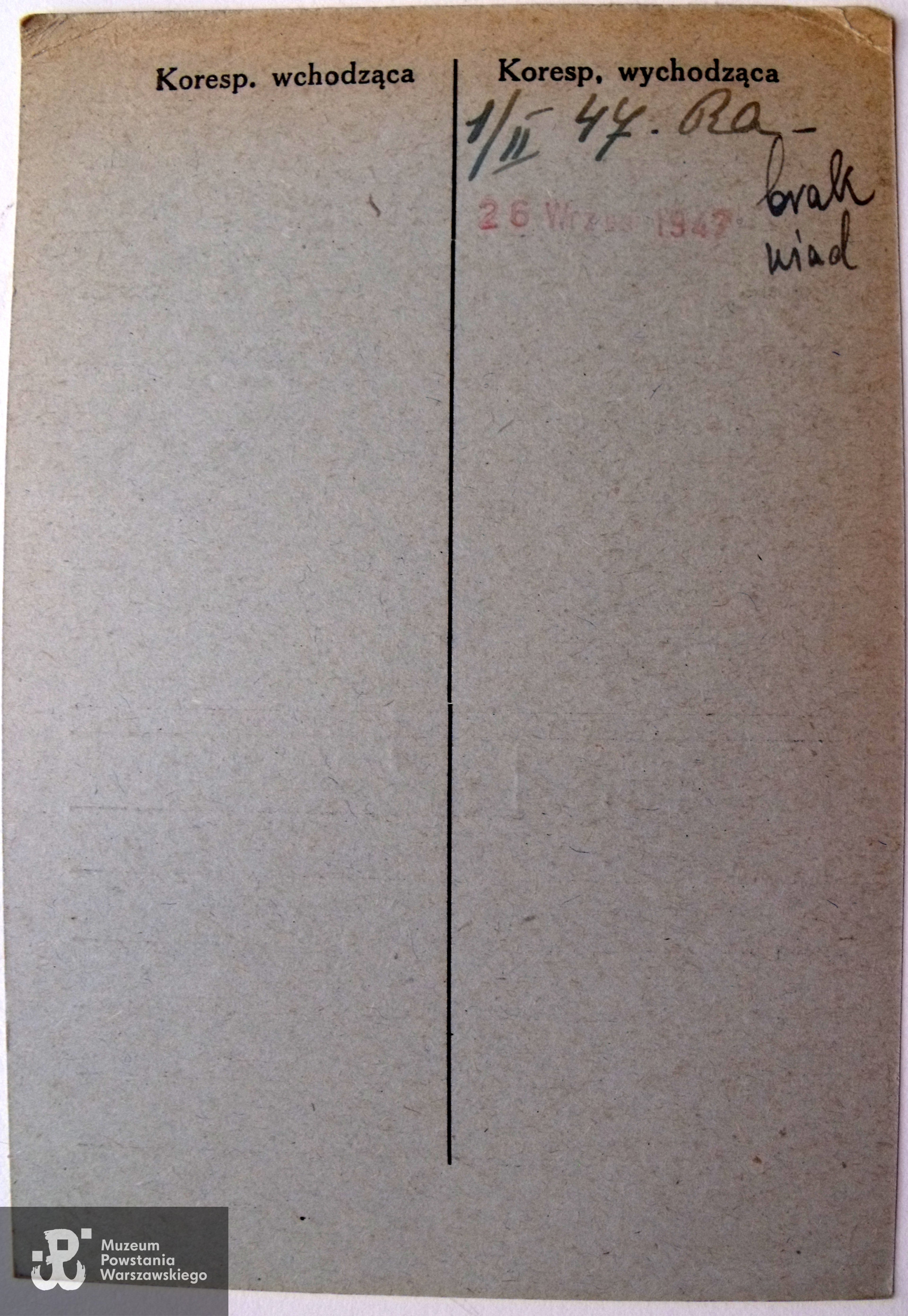 Polski Czerwony Krzyż - kartoteka poszukiwań