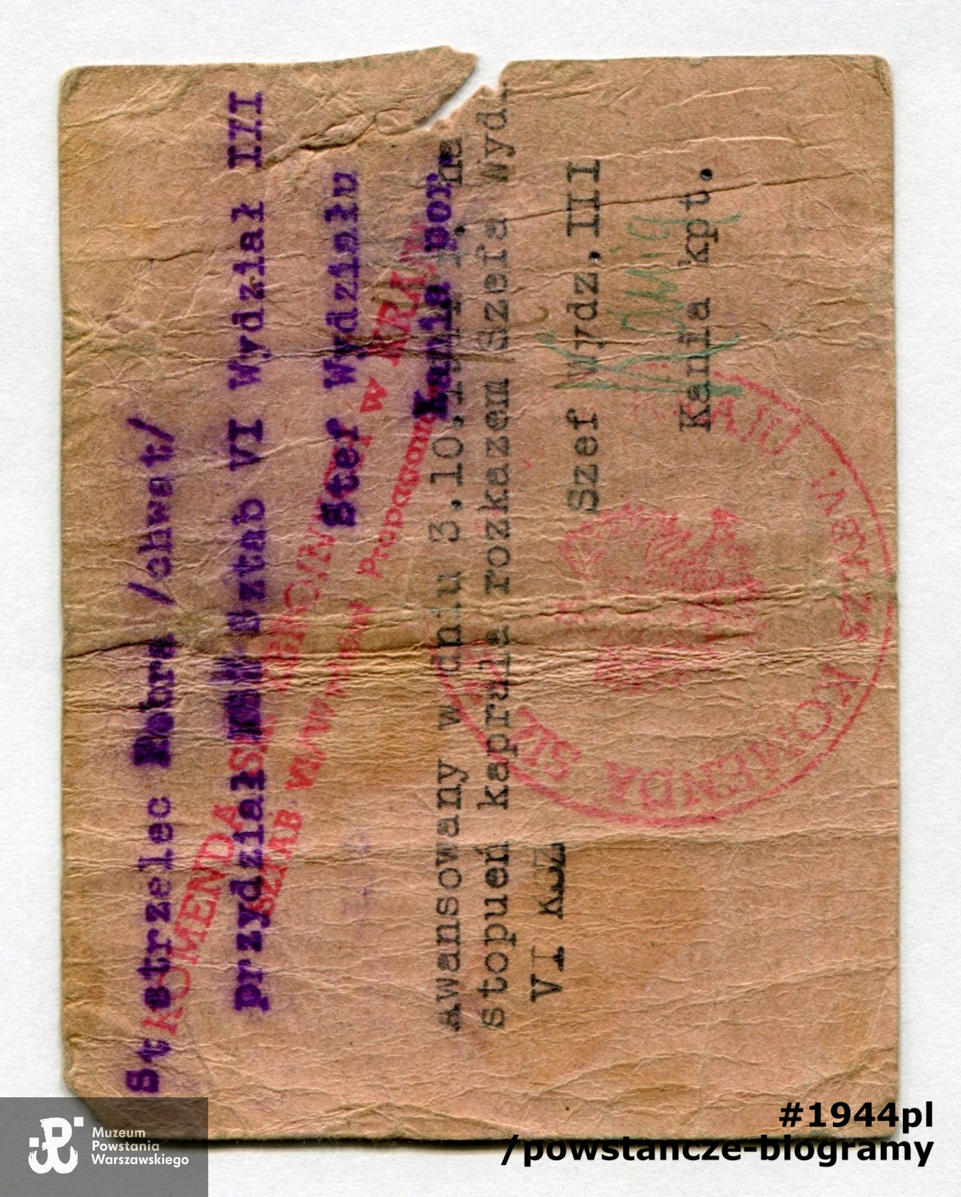 Z archiwum p. Adama Poręckiego, syna.