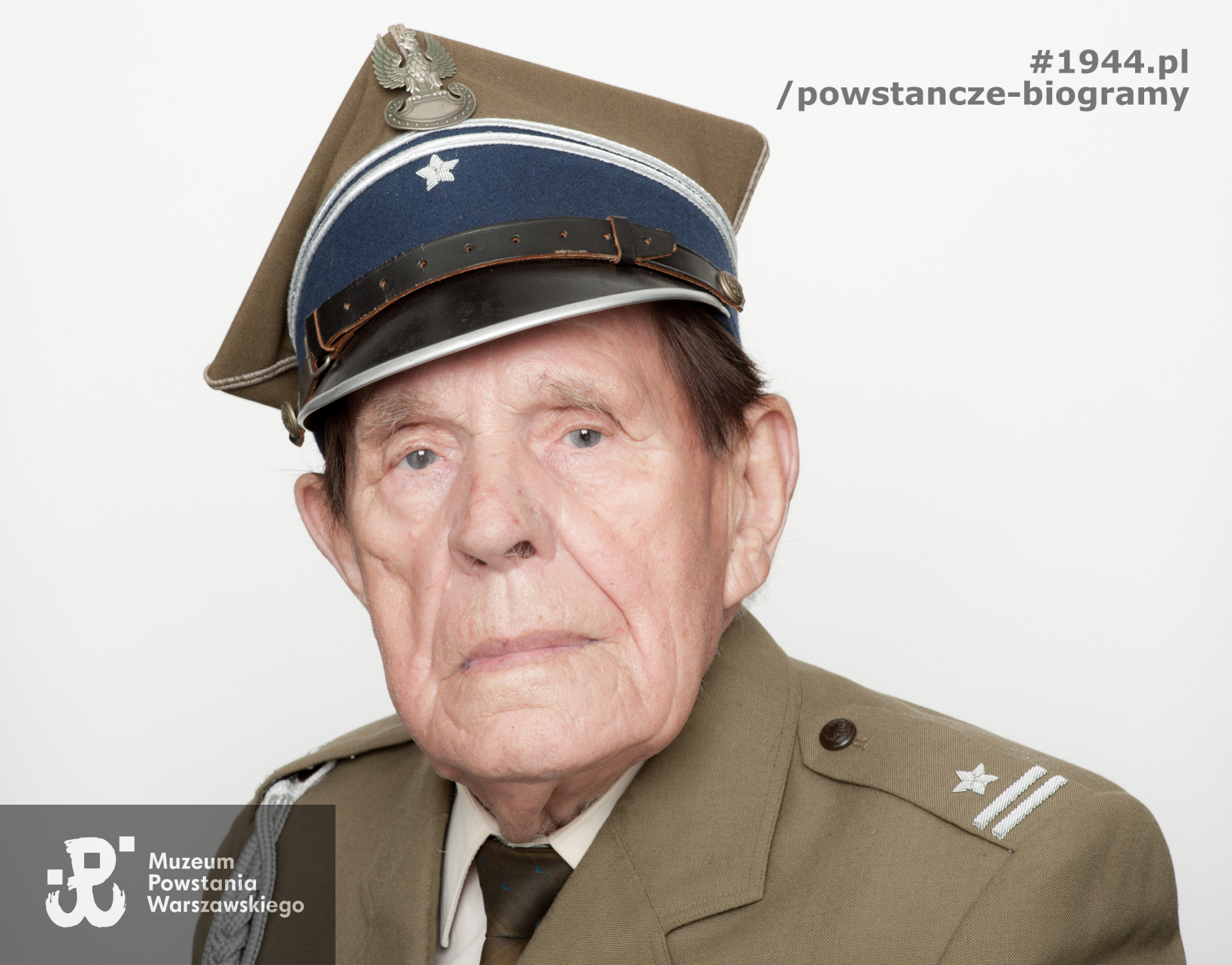 Zdjęcie z serii portretów Powstańców Warszawskich wykonanych w ramach projektu "1944/70/2014" realizowanego przez grupę WWPHOTO dla uczczenia 70. rocznicy wybuchu Powstania Warszawskiego. Muzeum Powstania Warszawskiego, 22.07-04.08 2013.