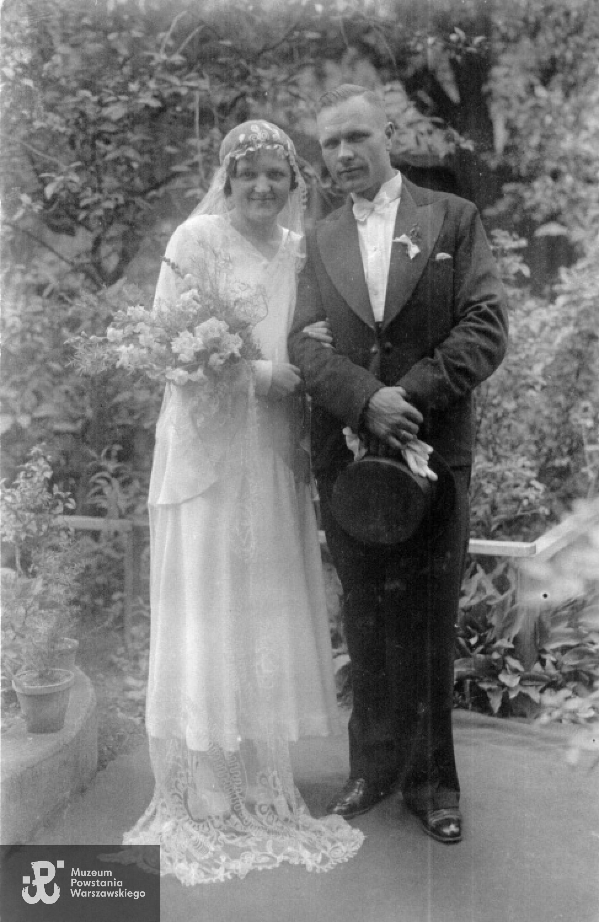 Zdjęcie ślubne - Bolesław Buchholz i Katarzyna Prass - 31.07.1931 r. Działdowo