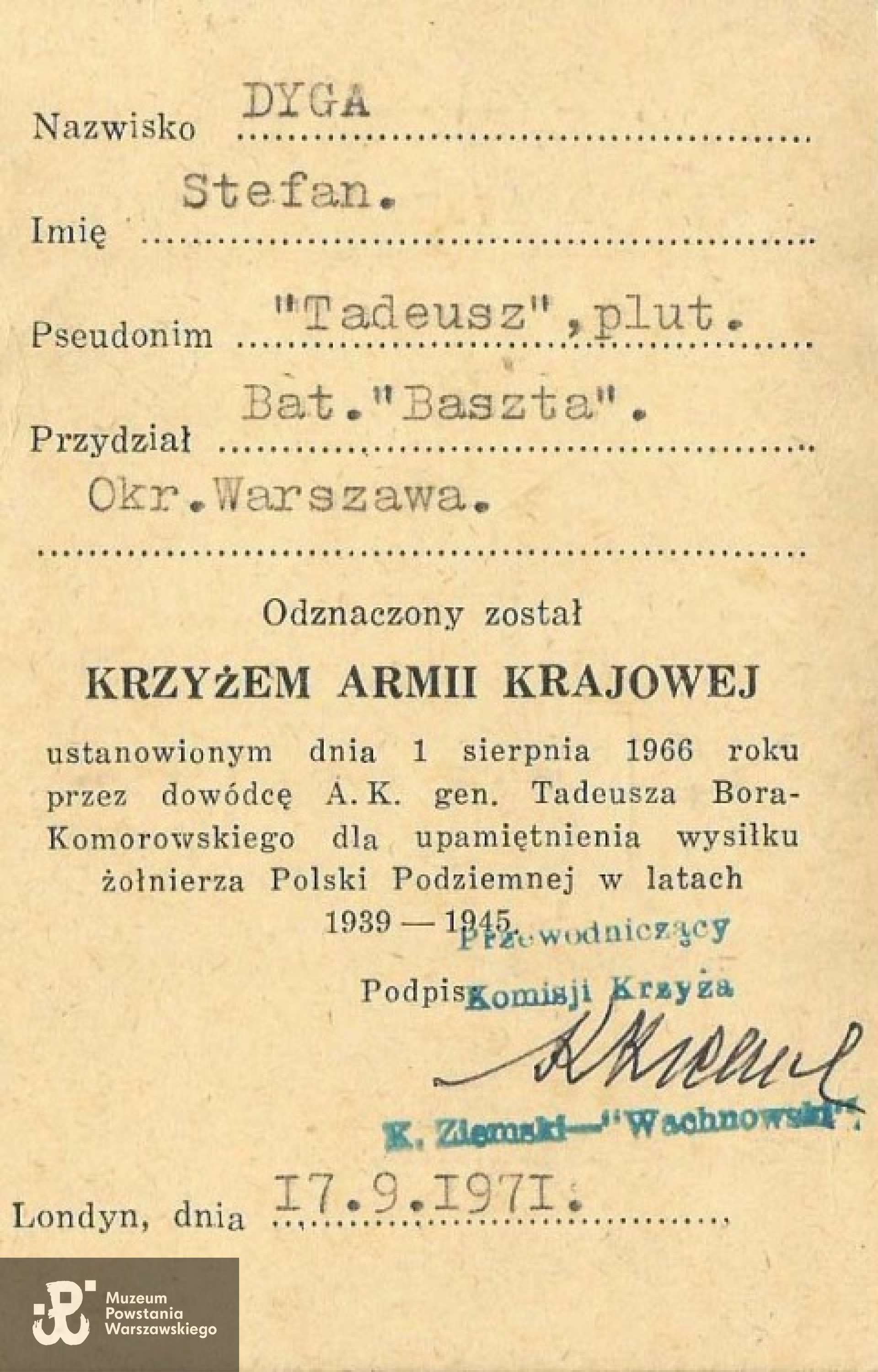 Archiwum rodzinne  Marka Dygi.