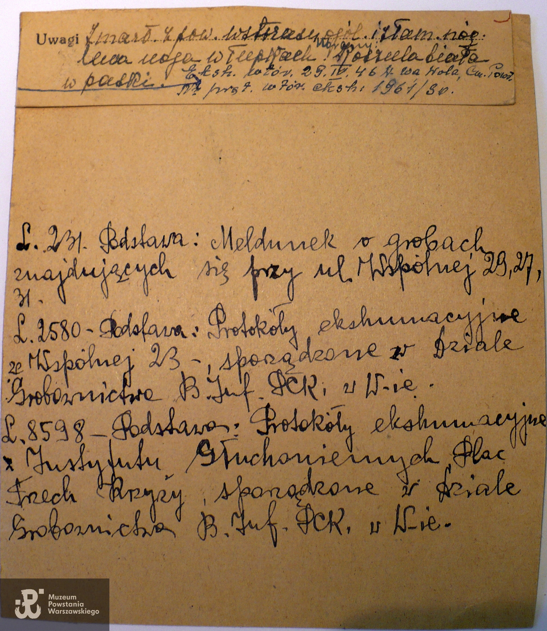 Polski Czerwony Krzyż - kartoteka ogólna, Biuro Informacji i Poszukiwań PCK