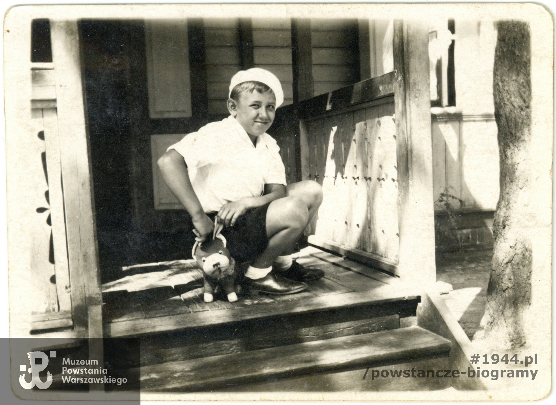 Tadeusz Kwapisz podczas wakacji. Józefów, 1932. Fot. z archiwum rodzinnego