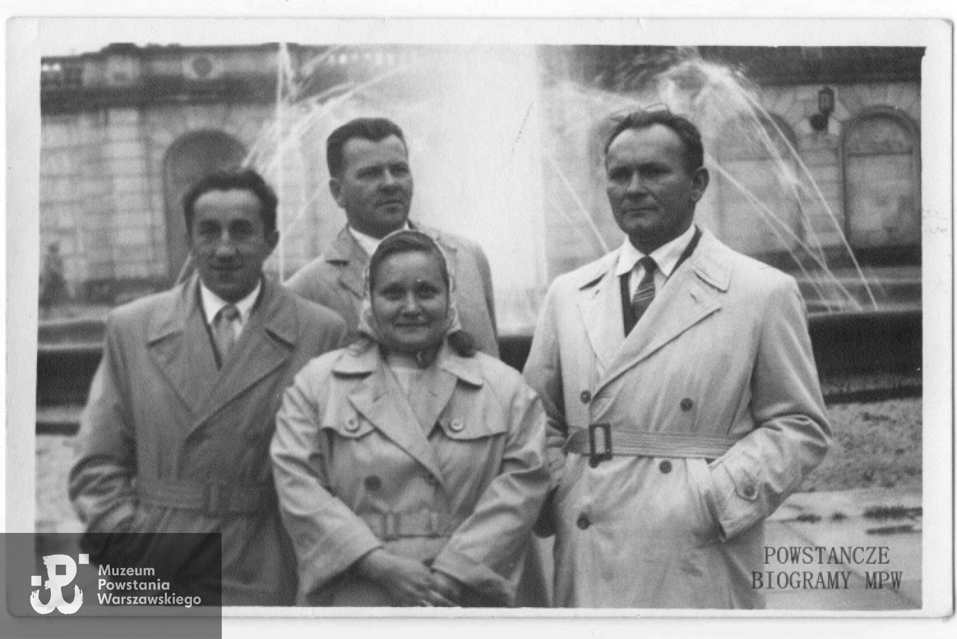 Od lewej : Bronisław Kaczanowski ps. "Kaczka", Zbigniew Grabowicz "Mak", Genowefa Święk "Gienia" i Stanisław Grzeliński "Rybka". Fot. z archiwum Stanisława Grzelińskiego