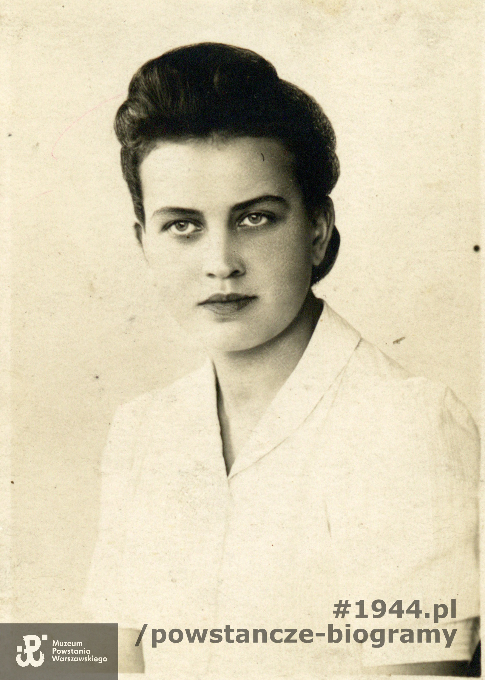 Janina Mesterhazy "Irena" (1924-1990). Fot. ze zbiorów Muzeum Powstania Warszawskiego, sygn. P/7895