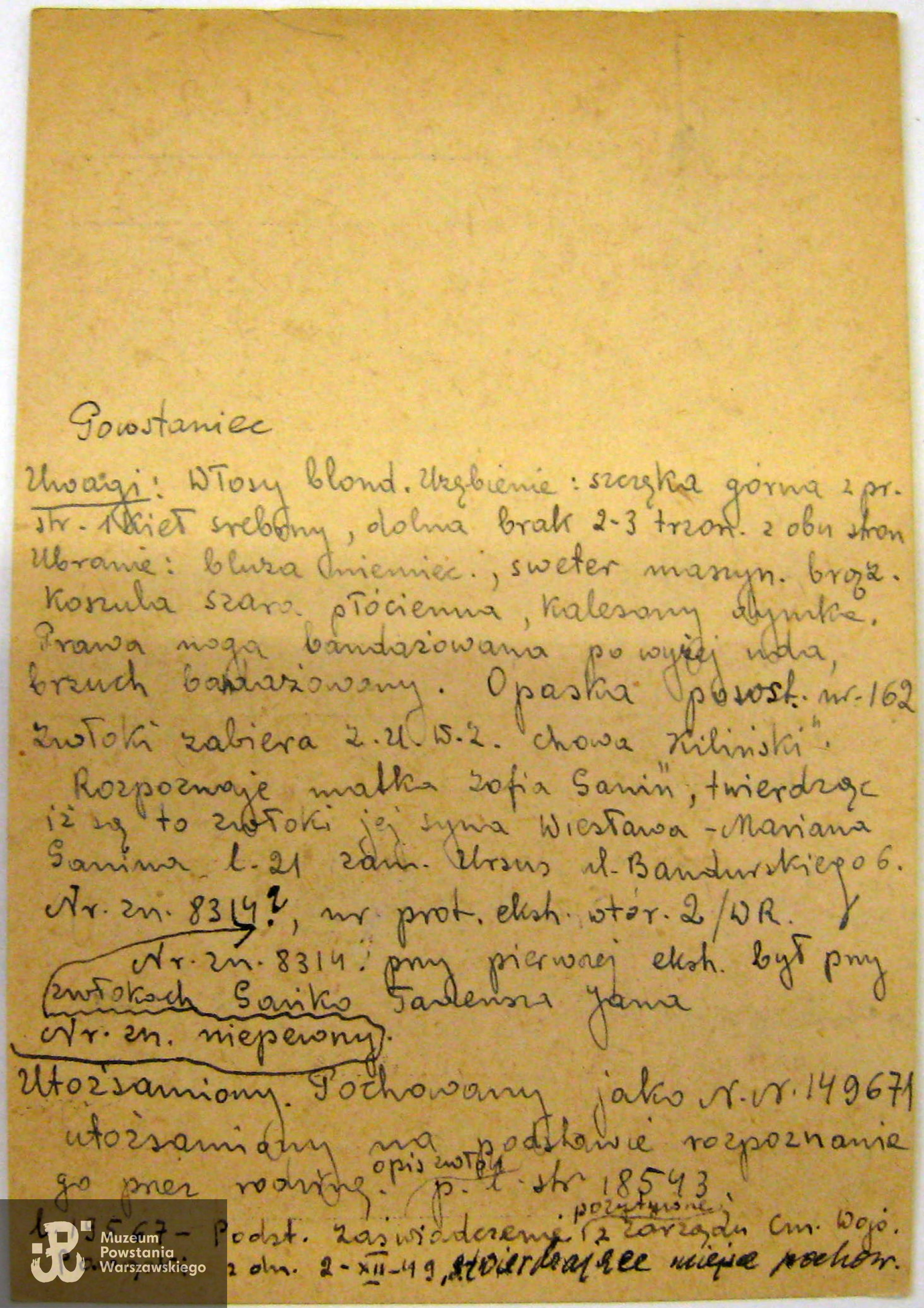 Polski Czerwony Krzyż - kartoteka