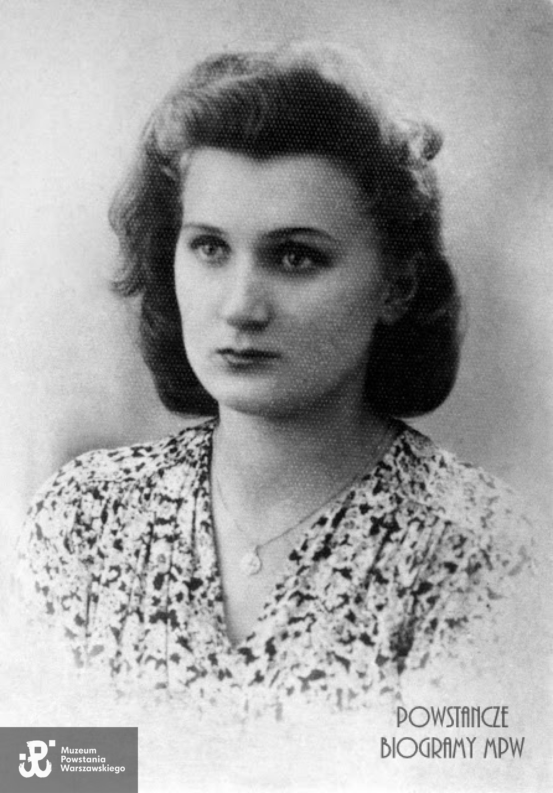 Zofia Kasperska „Zosia Żelazna” (1925-1944). Fot. ze zbiorów Muzeum Powstania Warszawskiego - batalion „Zośka"