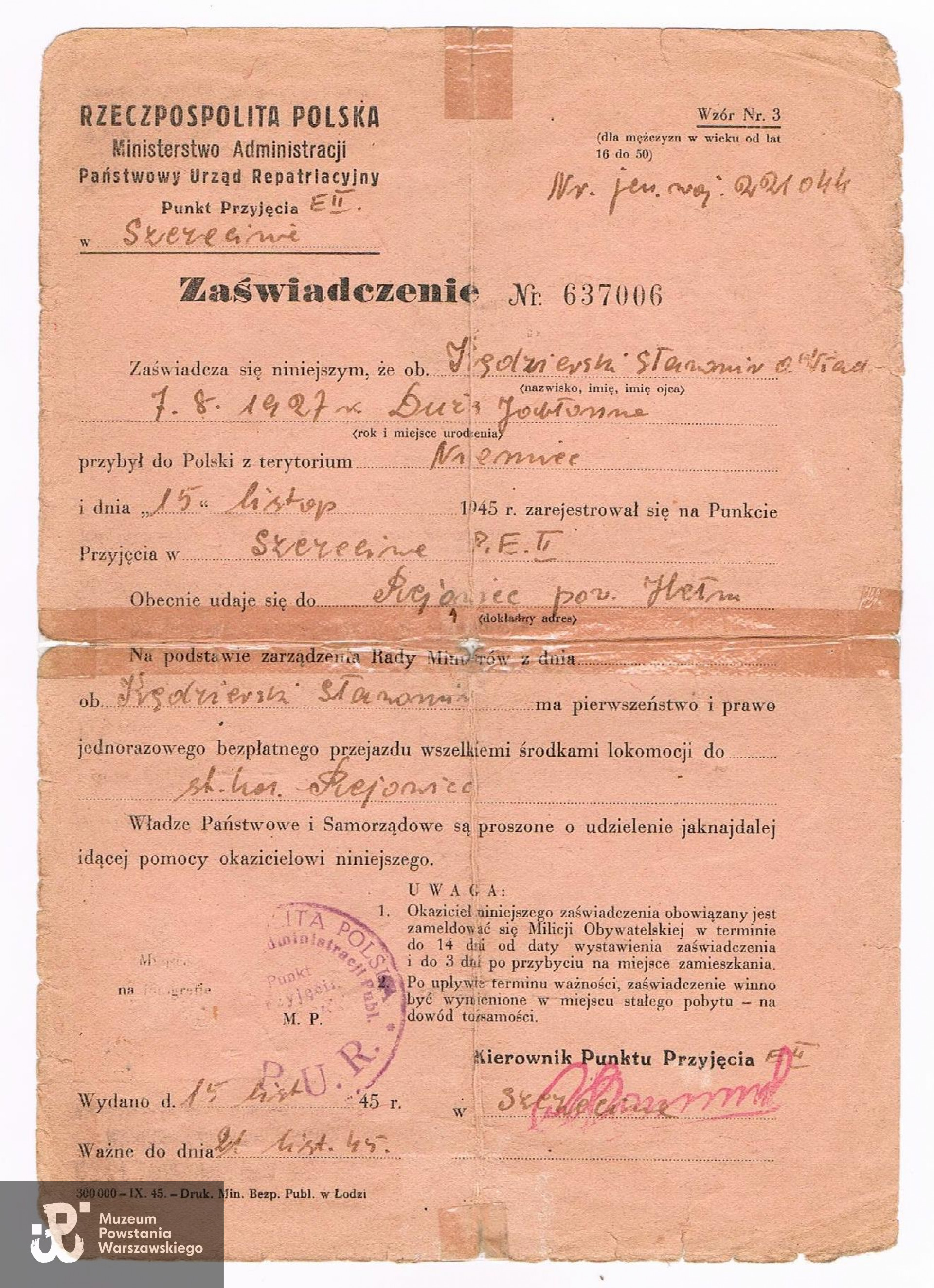 Z archiwum p. Marka Kędzierskiego