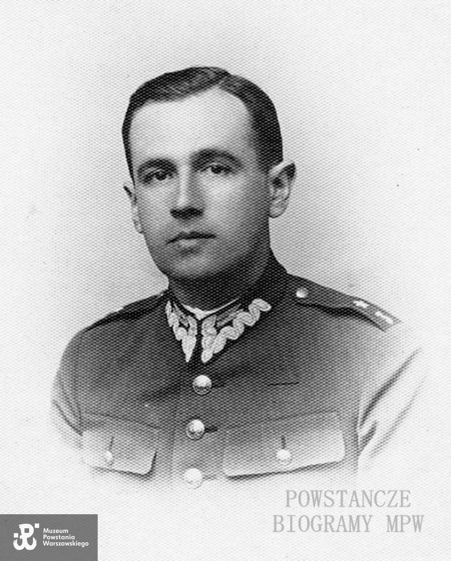 Rtm. Stanisław Hiacynt Mierzeński (1903-1964) ps. "D-60", "Mazurek". Fotografia z archiwum rodzinnego Andrzeja Mierzeńskiego