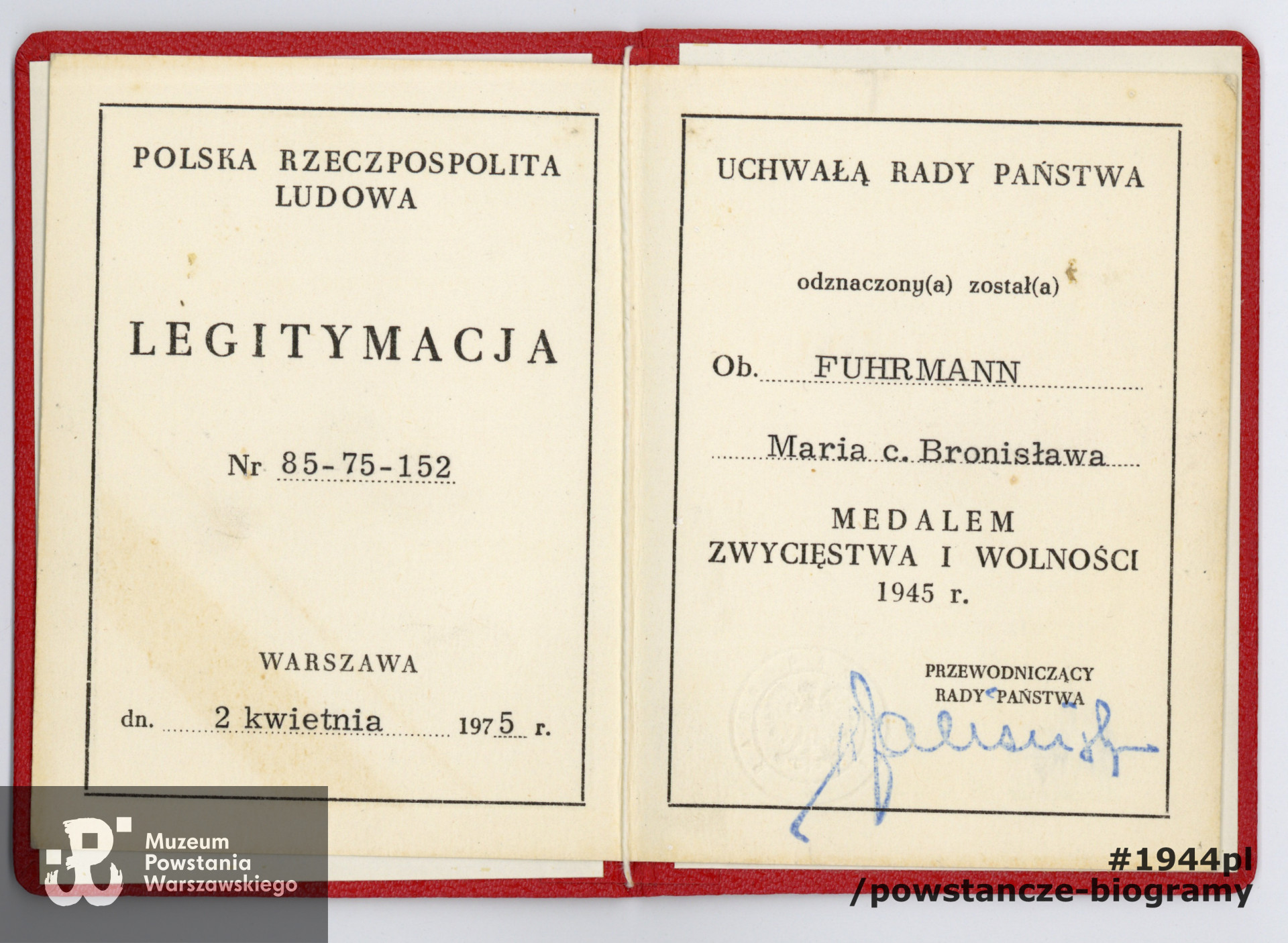 Dokument ze zbiorów rodzinnych, udostępnił p. Jan Fuhrmann