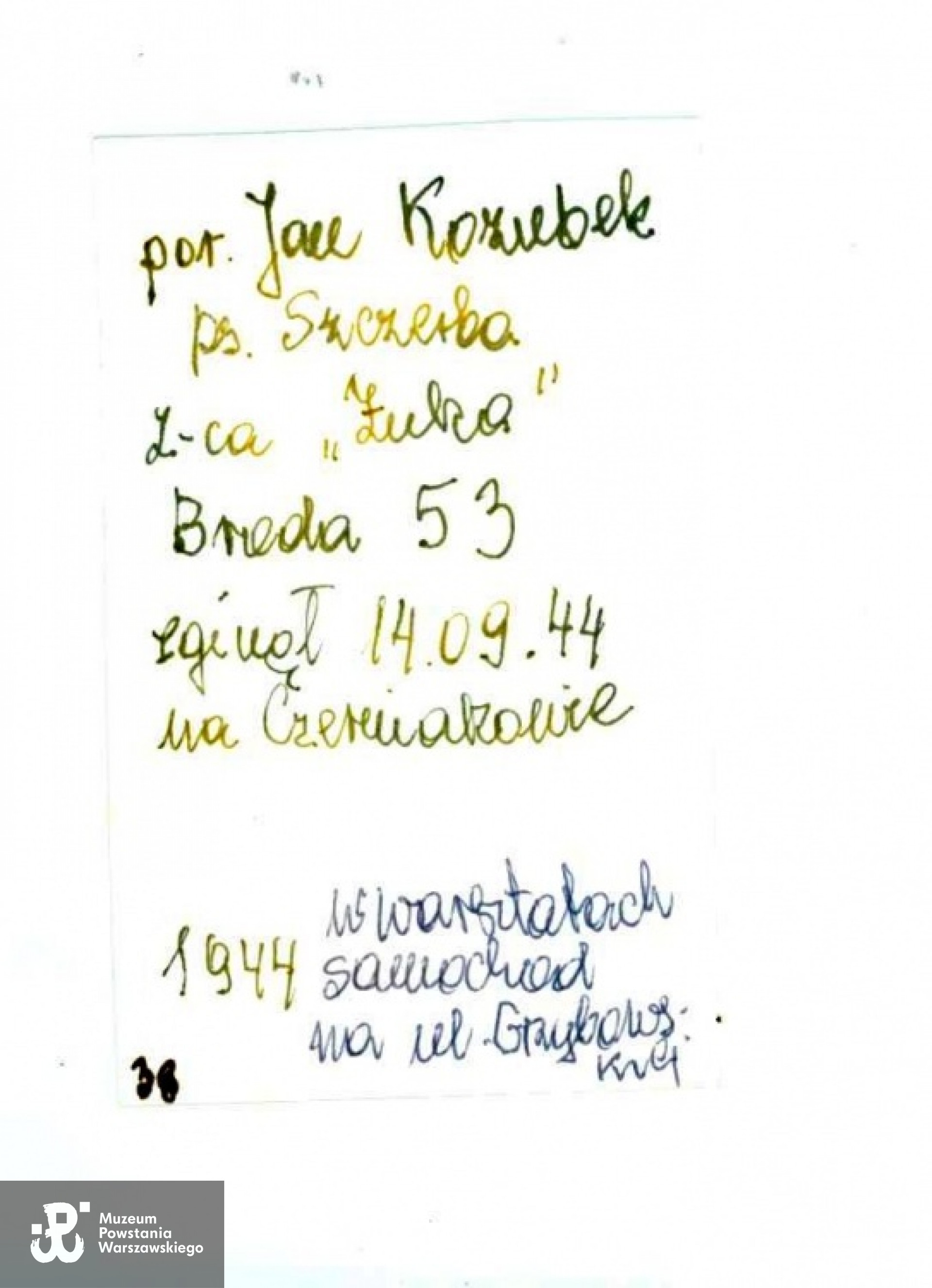 Ze zbiorów Urszuli Katarzyńskiej-Ballner / MPW