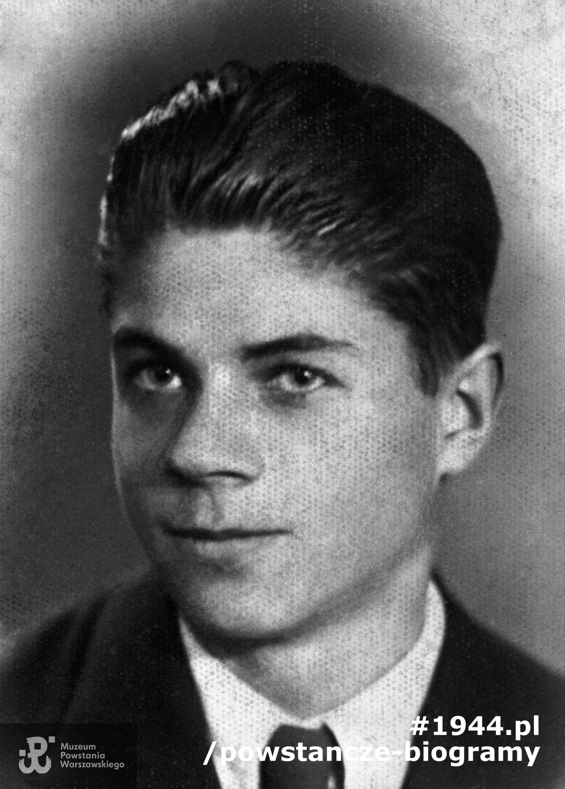 Kapral  Eugeniusz Śledź „Genek” (1920-1944). Fotografia ze zbiorów Muzeum Powstania Warszawskiego - batalion „Zośka"