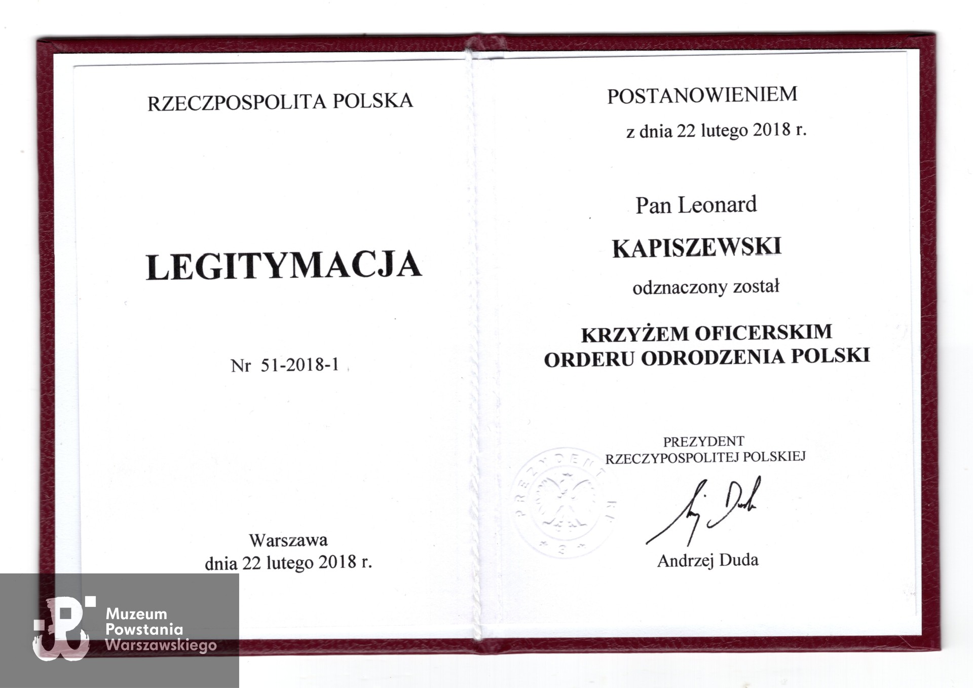 Ze zbiorów prywatnych  Powstańca, udostępnił p. Leonard Kapiszewski ps. Ryś.