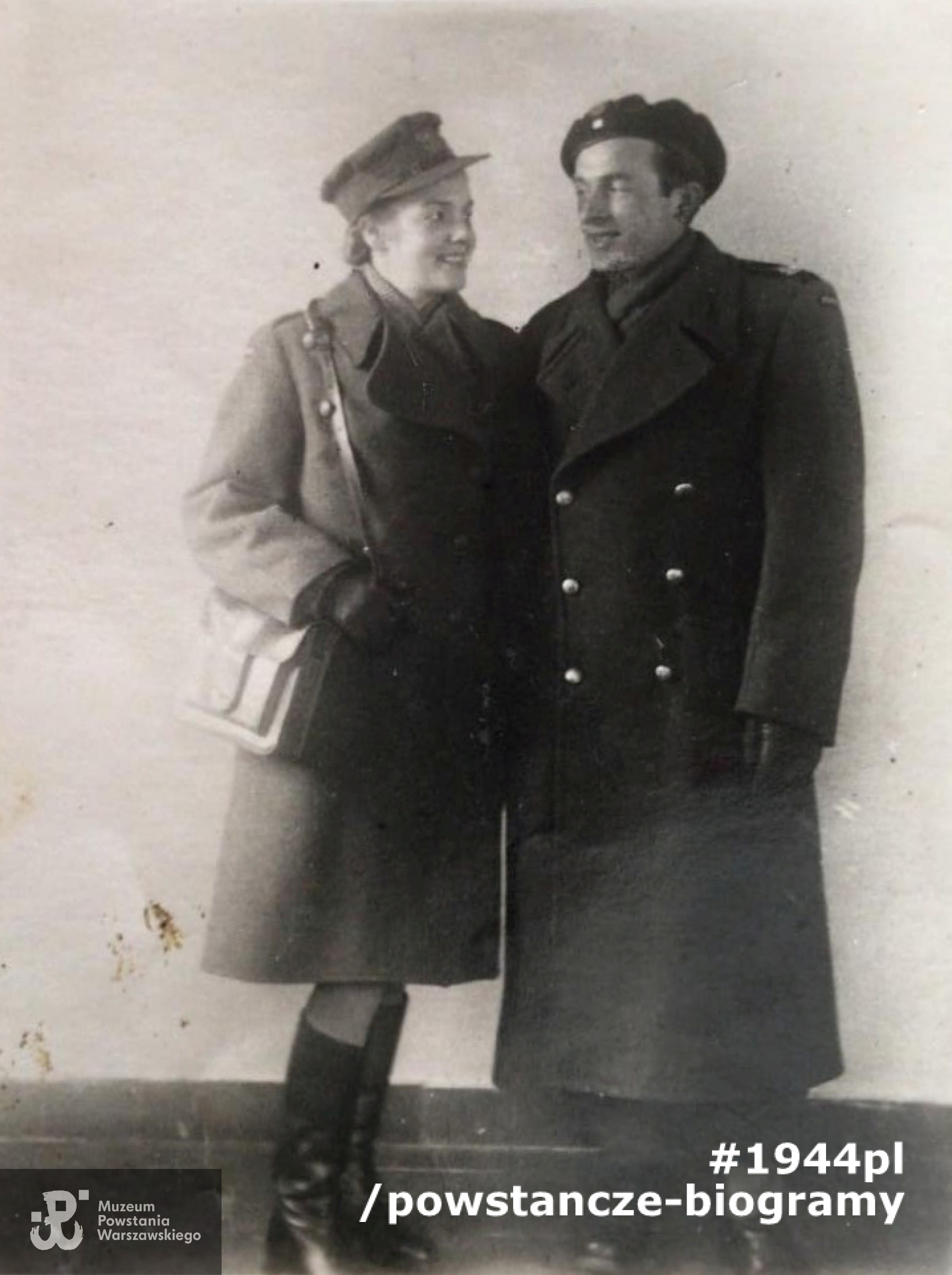 Krystyna Paprocka i Ryszard Woźniak.  Skan udostępnił p. Artur Świtalski