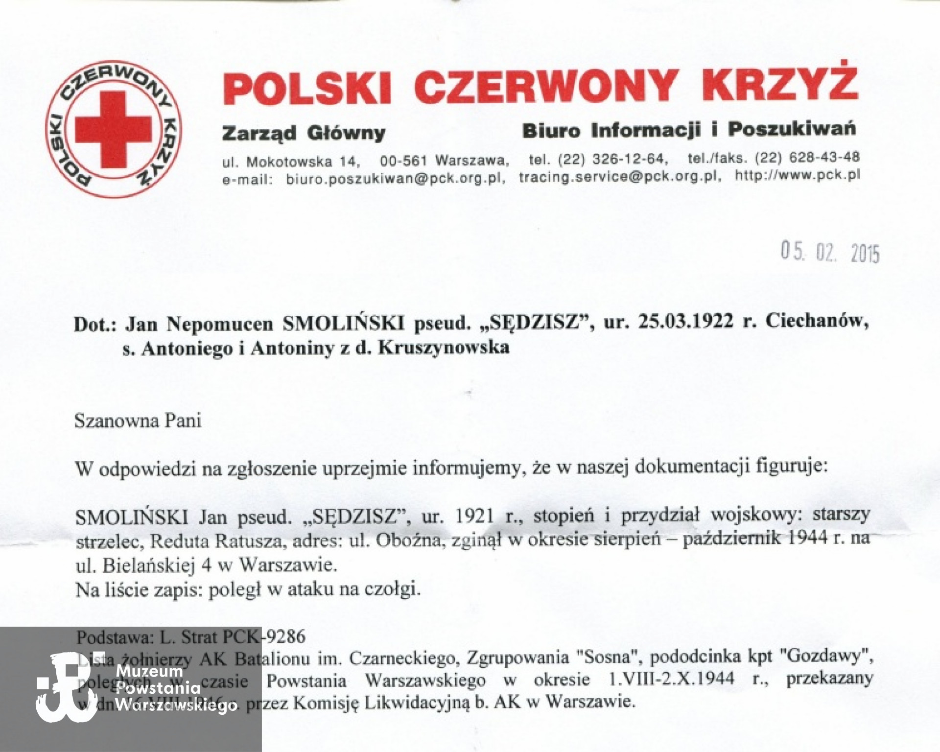 Pismo Polskiego Czerwonego Krzyża