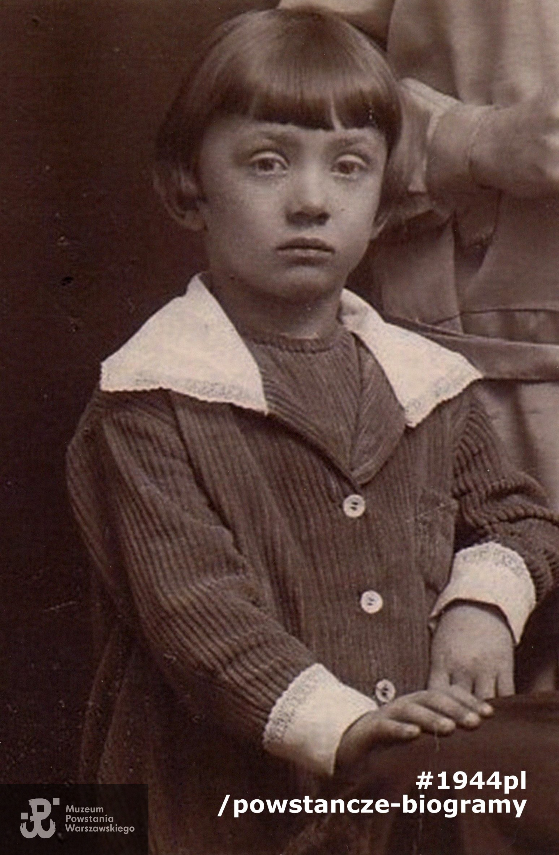 4-5 letni Janusz Brzeziński "Zan". Fot. z archiwum rodzinnego udostępniła Barbara Helena Brzezińska - Jońca