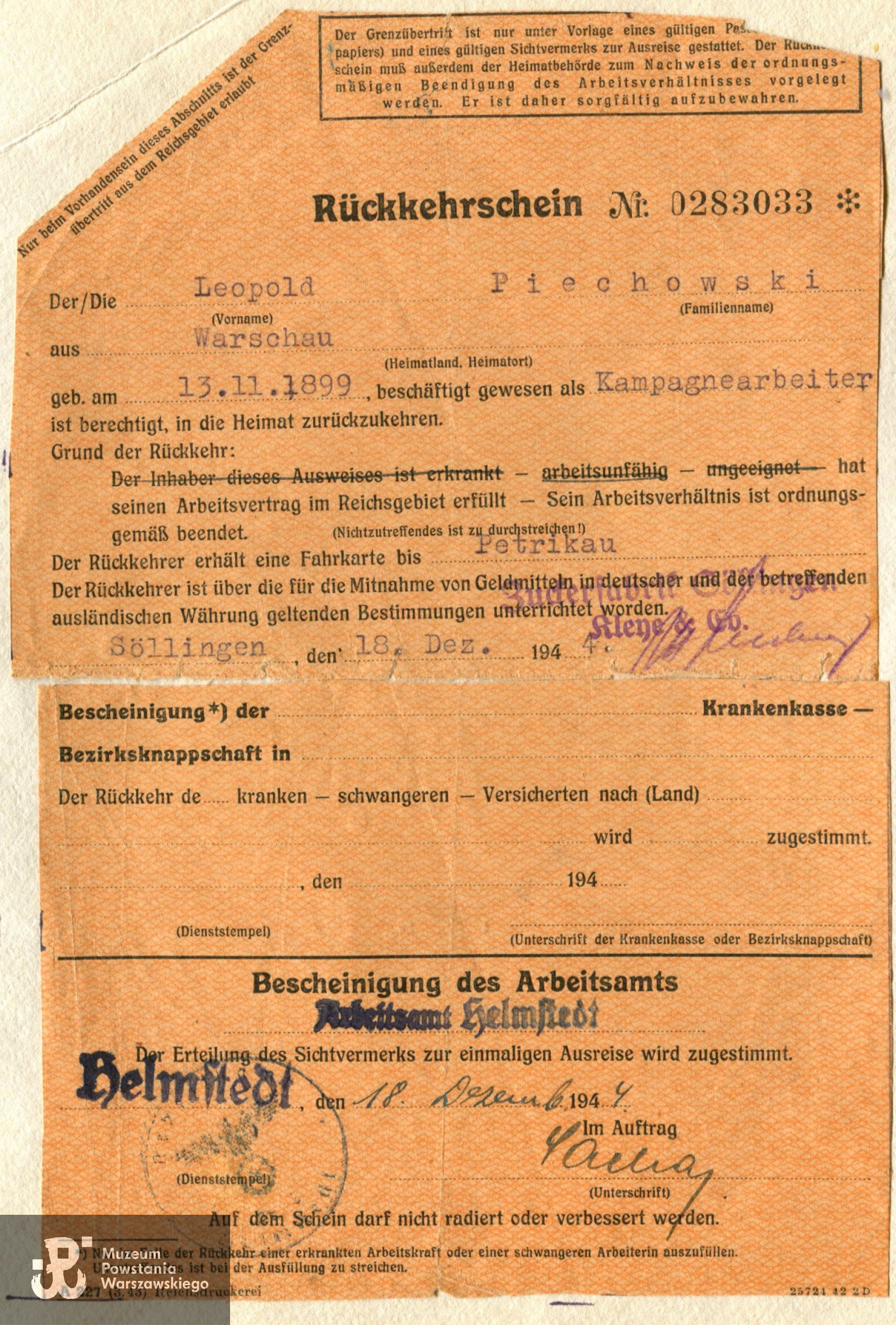 Skan wykonany przez Pokój Kombatanta MPW - materiały do Słownika Uczestników PW