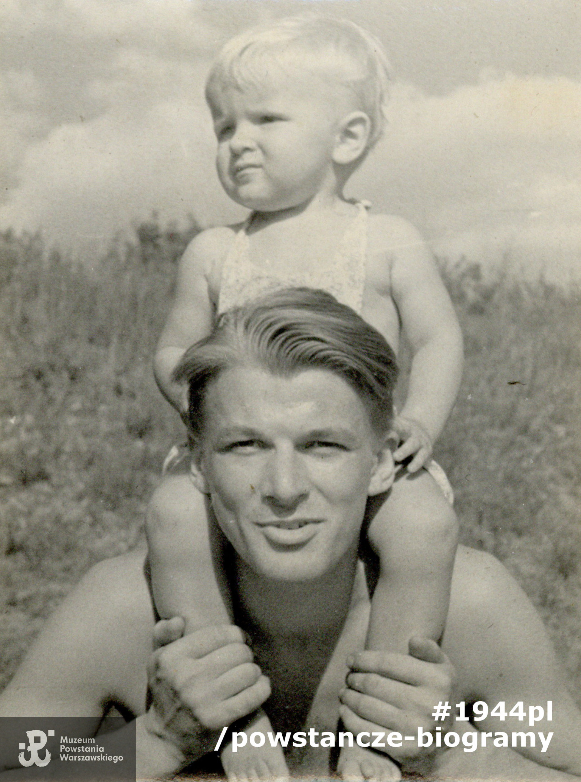 Krzysztof Rutkowski z siostrzeńcem Janem Polaczkiem - 1953 rok. Fot. ze zbiorów rodzinnych udostępnione przez p. Jana Polaczka, syna Aliny Polaczkowej z d. Rutkowskiej ps. Alina