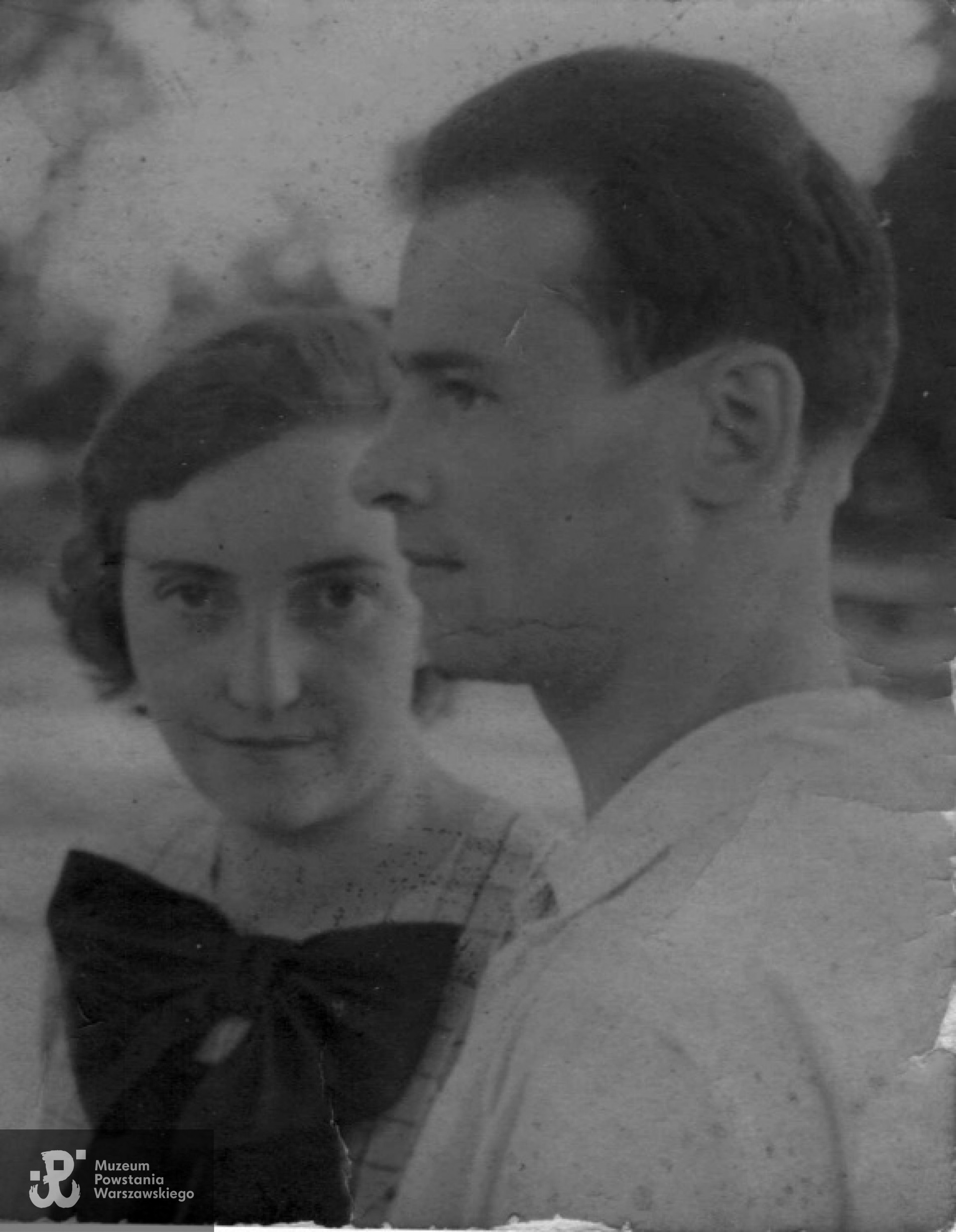 Jerzy Waciński z Wandą Płużańską - późniejszą żoną