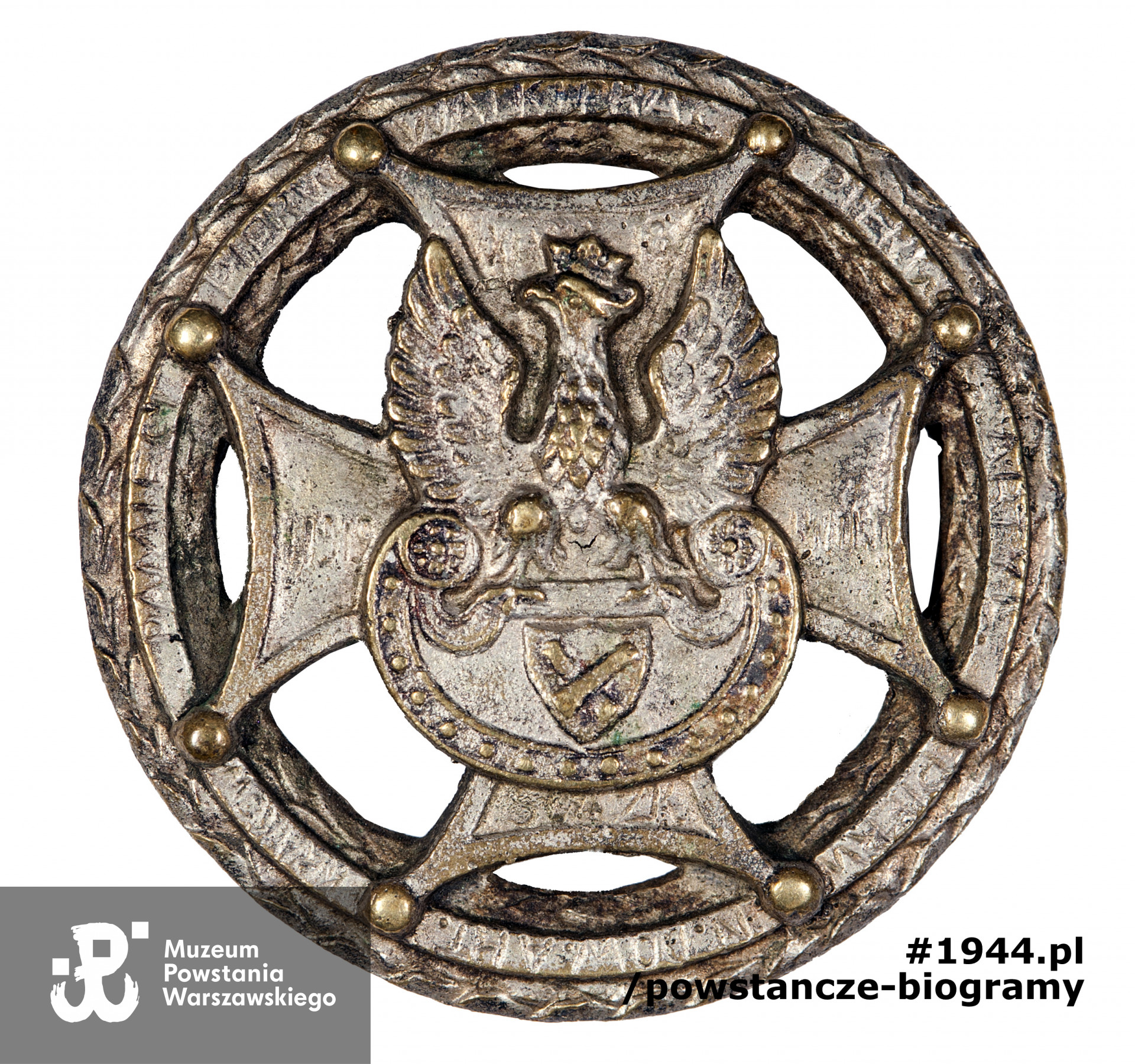 Odznaka Dowództwa Artylerii - Kraków. Ze zbiorów Muzeum Powstania Warszawskiego, MPW-M/2932