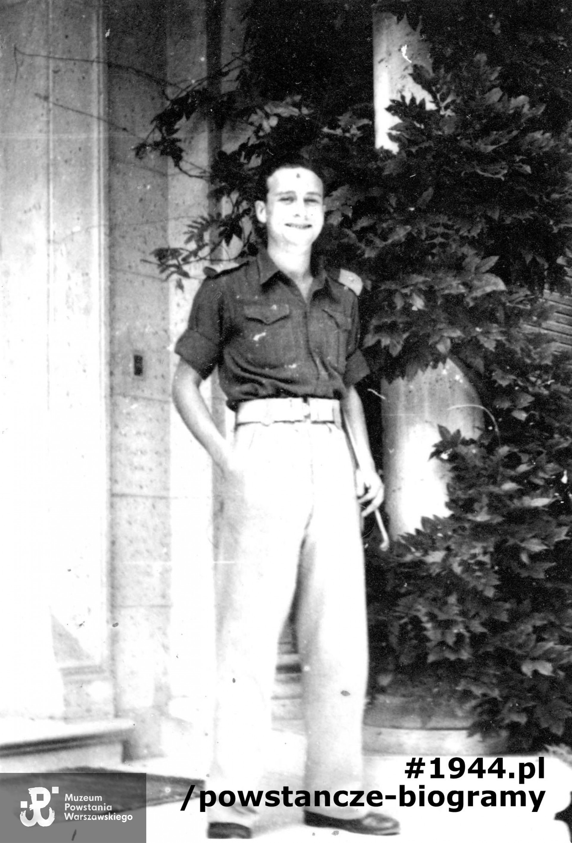 Stanisław Aronson w Bolonii. Fot. ze zbiorów Muzeum Powstania Warszawskiego, sygn. MPW-IP/1402, dar Stanisława Aronsona