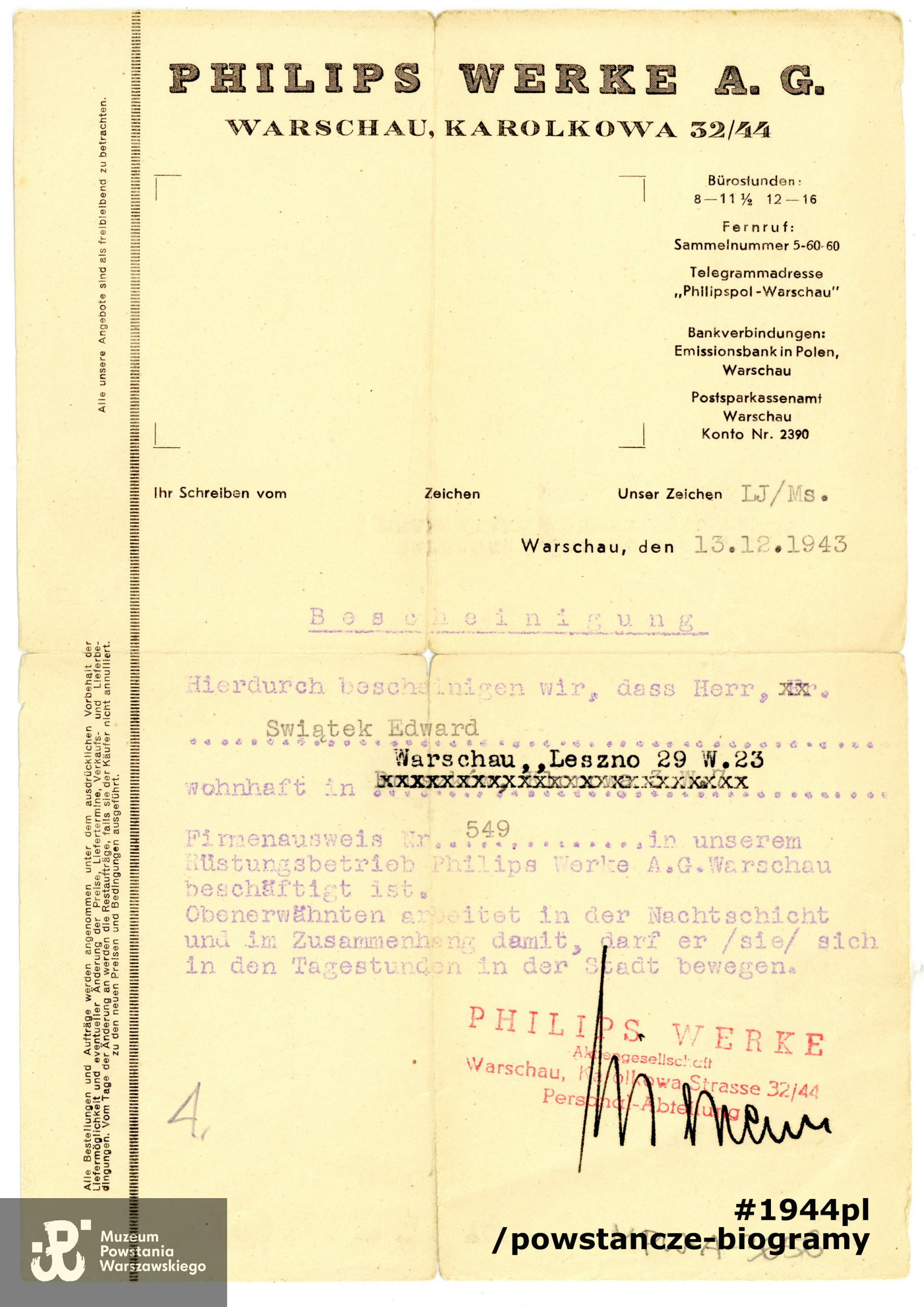 Ze zbiorów Muzeum Powstania Warszawskiego, sygn. MPW-A/3656