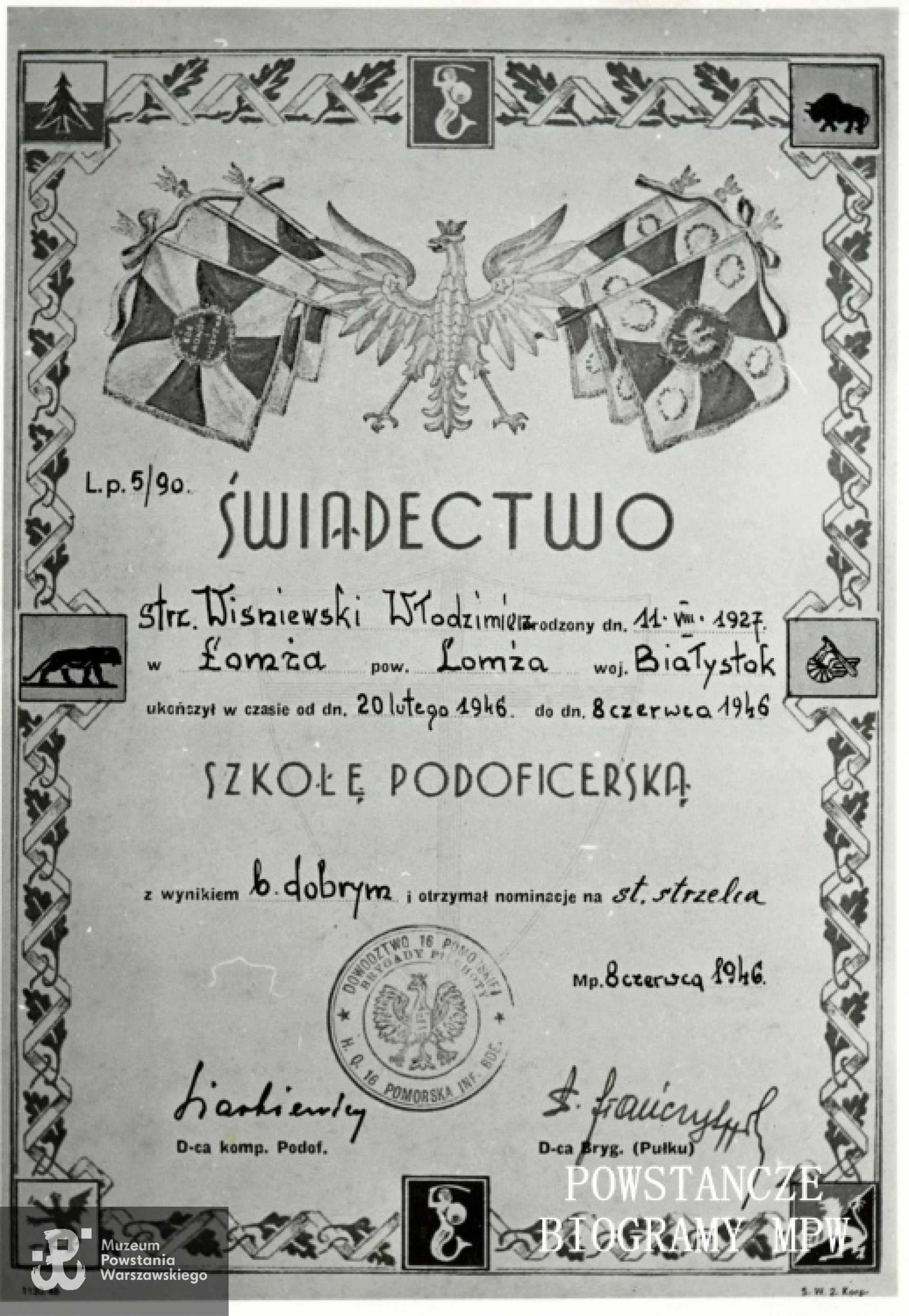 Fot. ze zbiorów Muzeum Powstania Warszawskiego, dar Włodzimierza Wiśniewskiego "Szczerby"