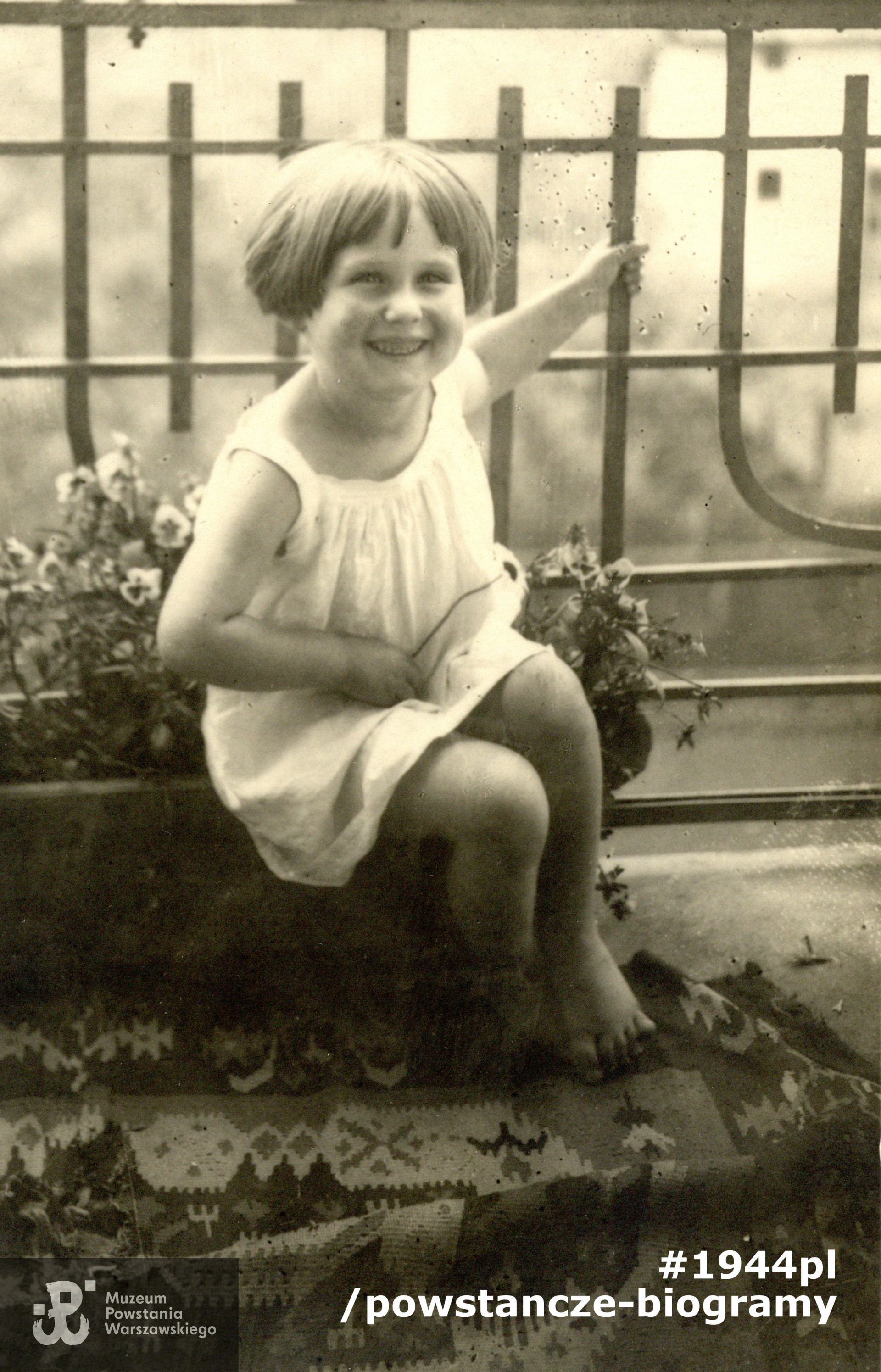 Maria Huber w dzieciństwie. Fot. ze zbiorów rodzinnych p. Marii Piechotki z domu  Huber