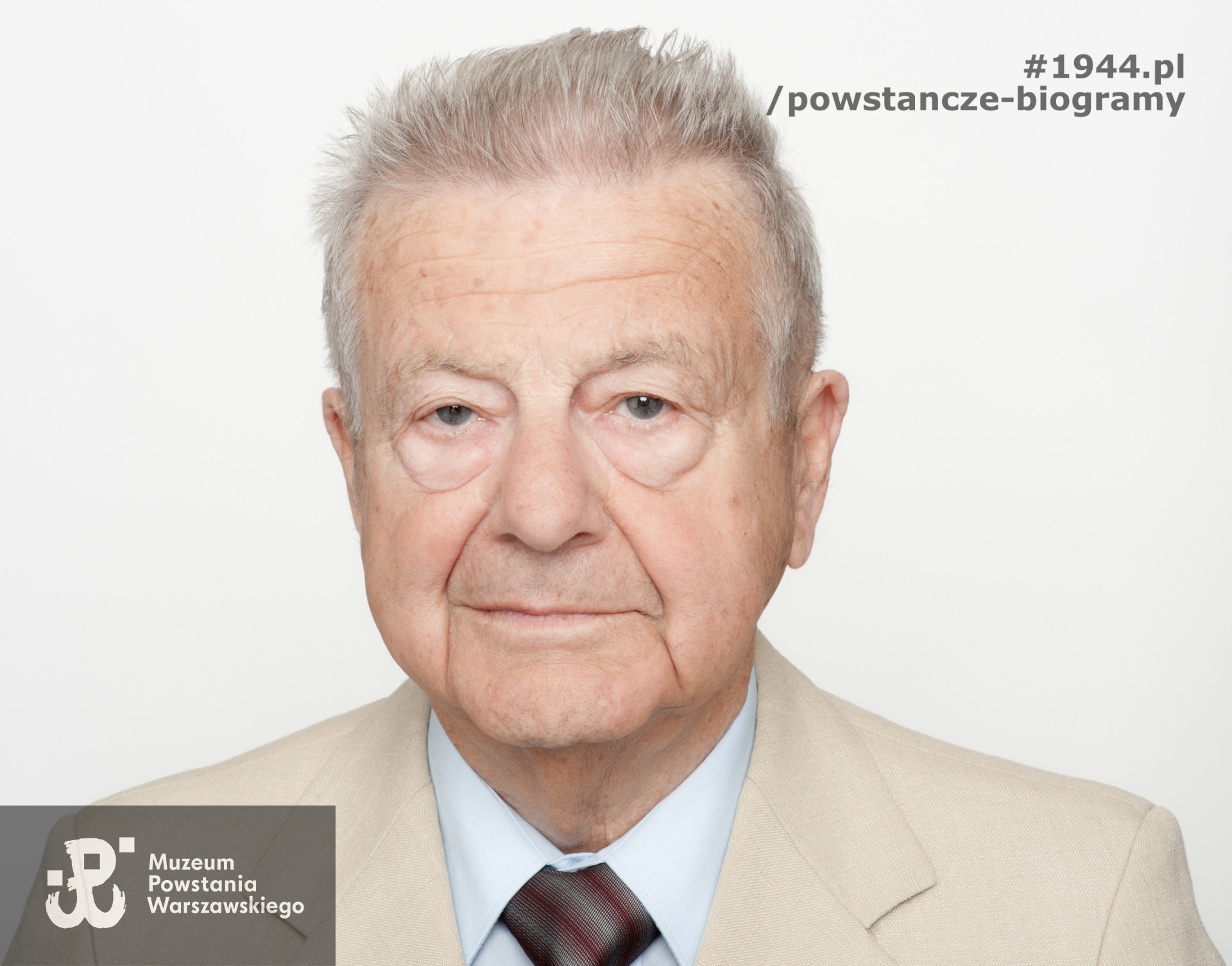 Zdjęcie z serii portretów Powstańców Warszawskich w ramach projektu "1944/70/2014" realizowanego przez grupę WWPHOTO dla uczczenia 70. rocznicy wybuchu Powstania Warszawskiego. Muzeum Powstania Warszawskiego, 22.07-04.08 2013.