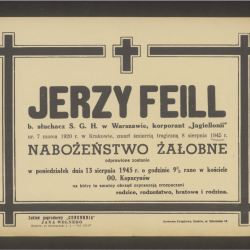 Klepsydra, Kraków, sierpień 1945