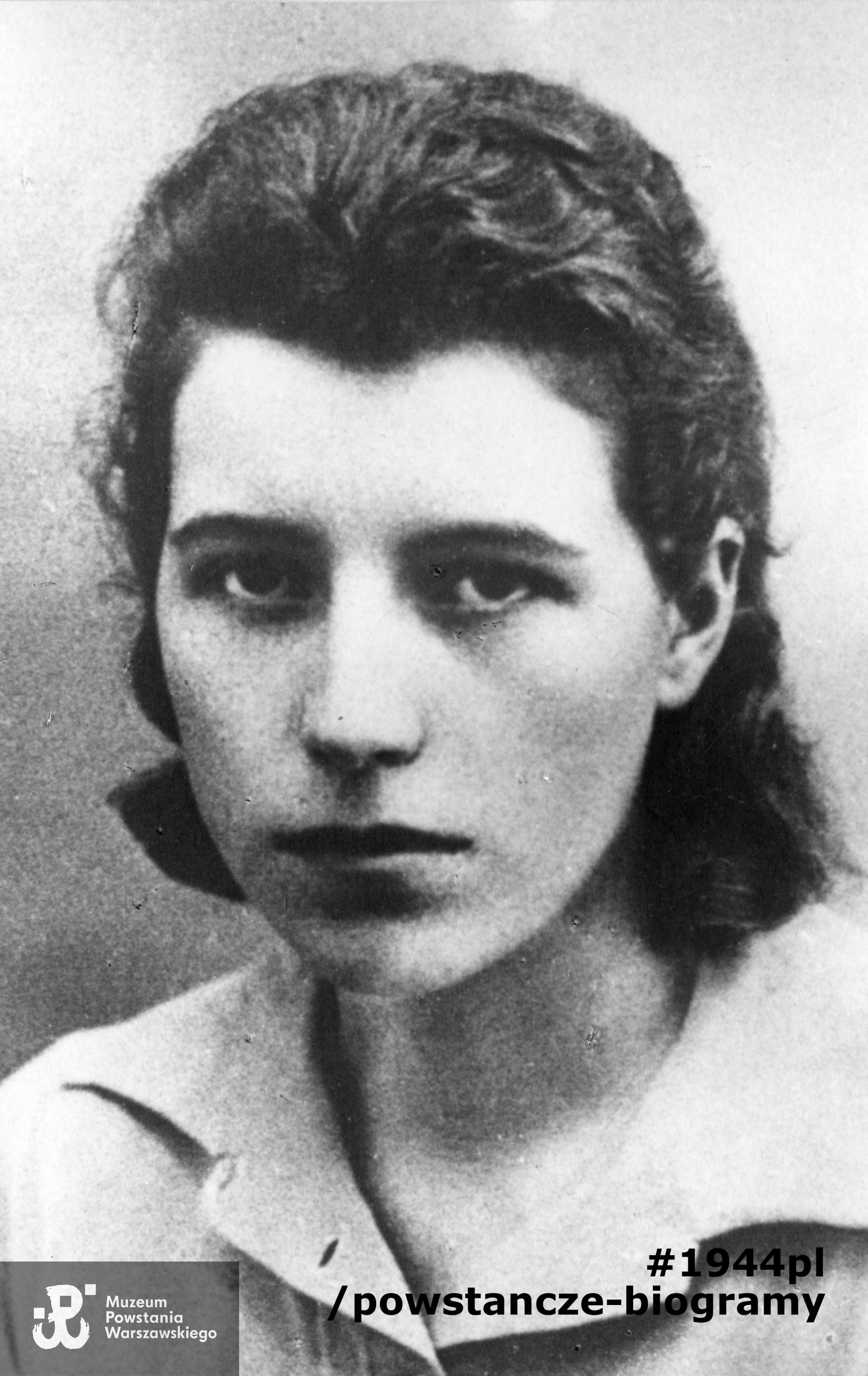 Sanitariuszka Aldona Łukaniewicz "Ada" (1921-1944). Fot. ze zbiorów Muzeum Powstania Warszawskiego, sygn.  MPW-IP/5895