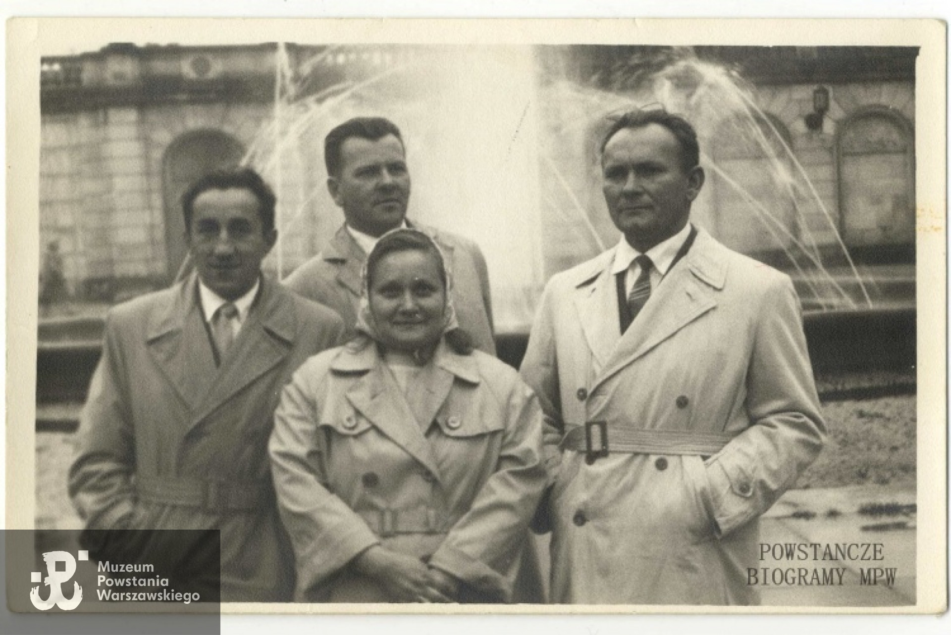 Od lewej :  Bronisław  Kaczanowski ps. "Kaczka", Zbigniew Grabowicz "Mak", Genowefa Święk "Gienia" i Stanisław Grzeliński "Rybka". Fot. z  archiwum Stanisława Grzelińskiego