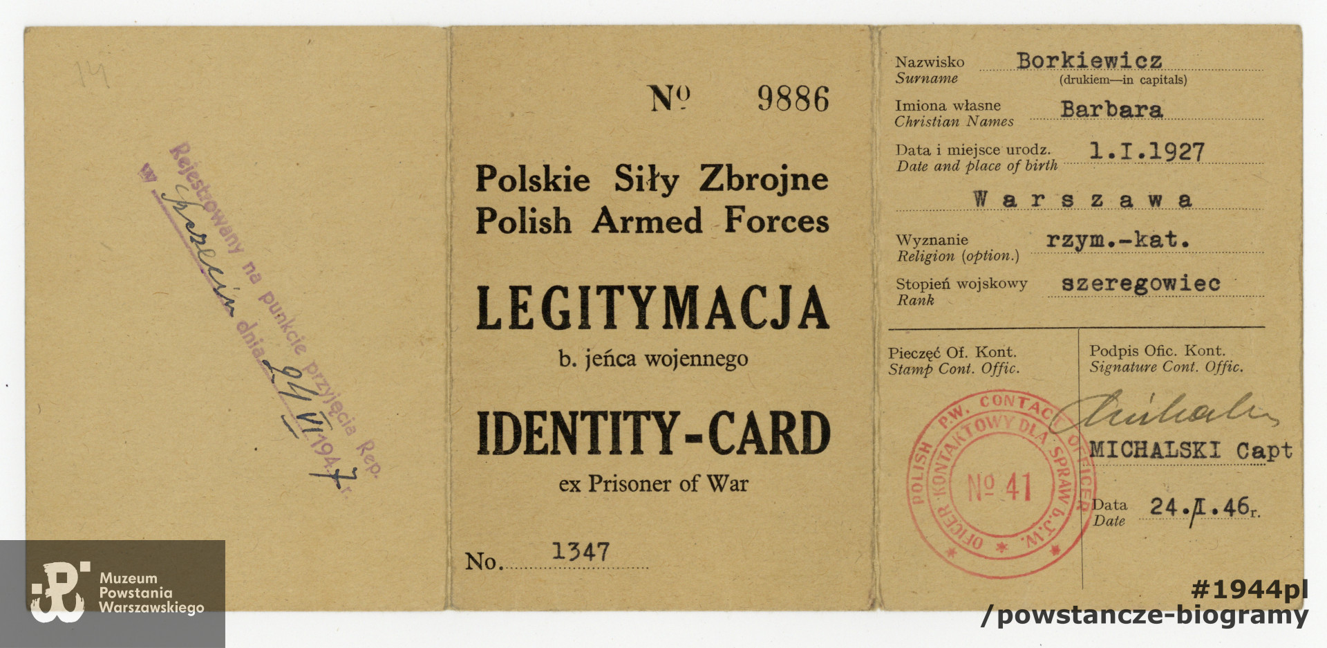 Z archiwum rodzinnego syna, udostępnili p. Marek i p. Marcin Adamczukowie