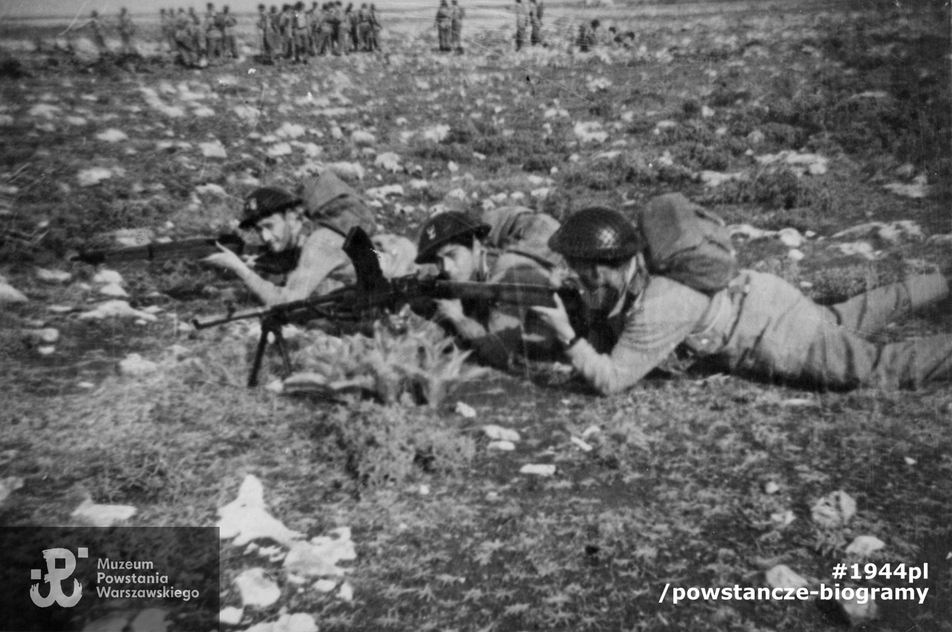 Jerzy Naumowski ps. "Czarny" na strzelnicy w  Santa Maria di Leuca we Włoszech,1946 rok. Fot. z archiwum rodzinnego  p. Lecha Naumowskiego