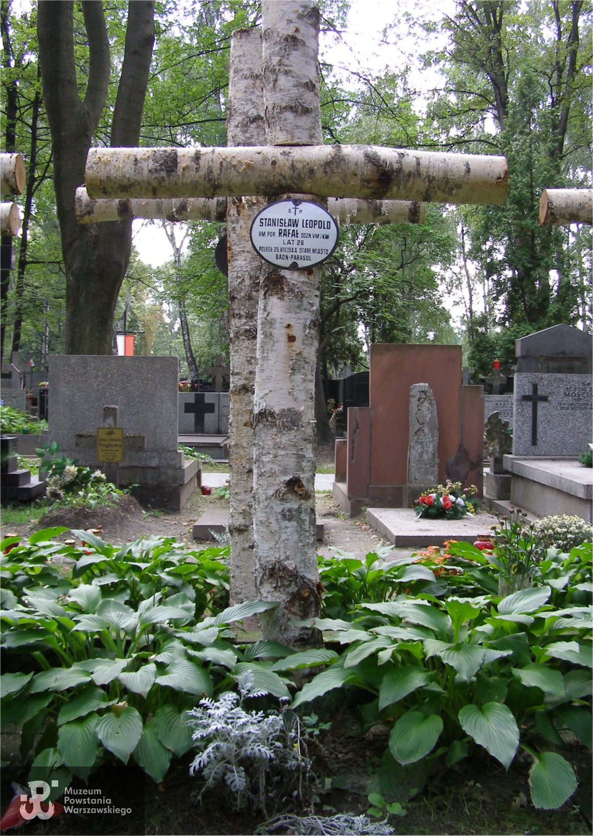 Cmentarz Wojskowy na Powązkach, kwatera  A20, rząd 5, grób 24