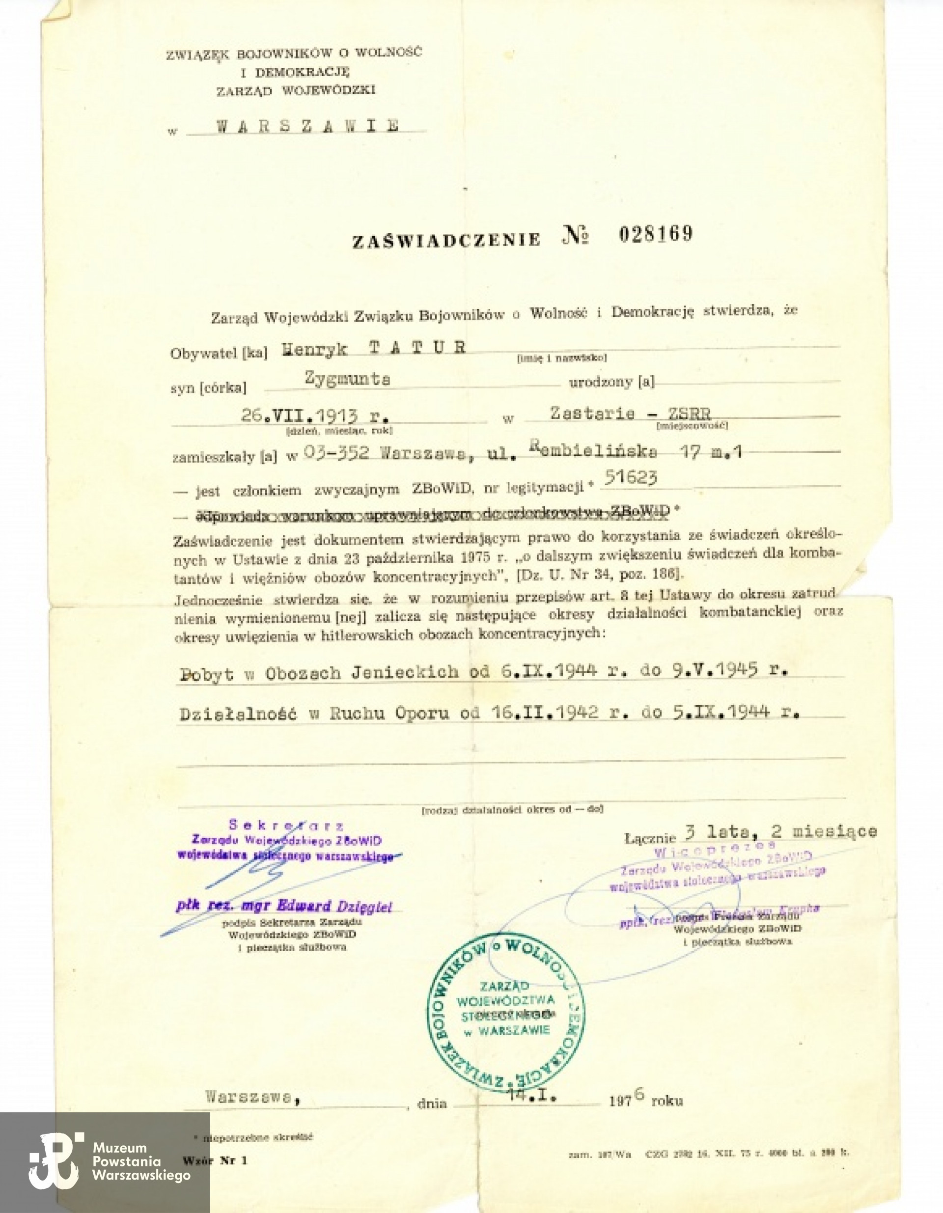 Z archiwum rodzinnego Andrzeja Tatura