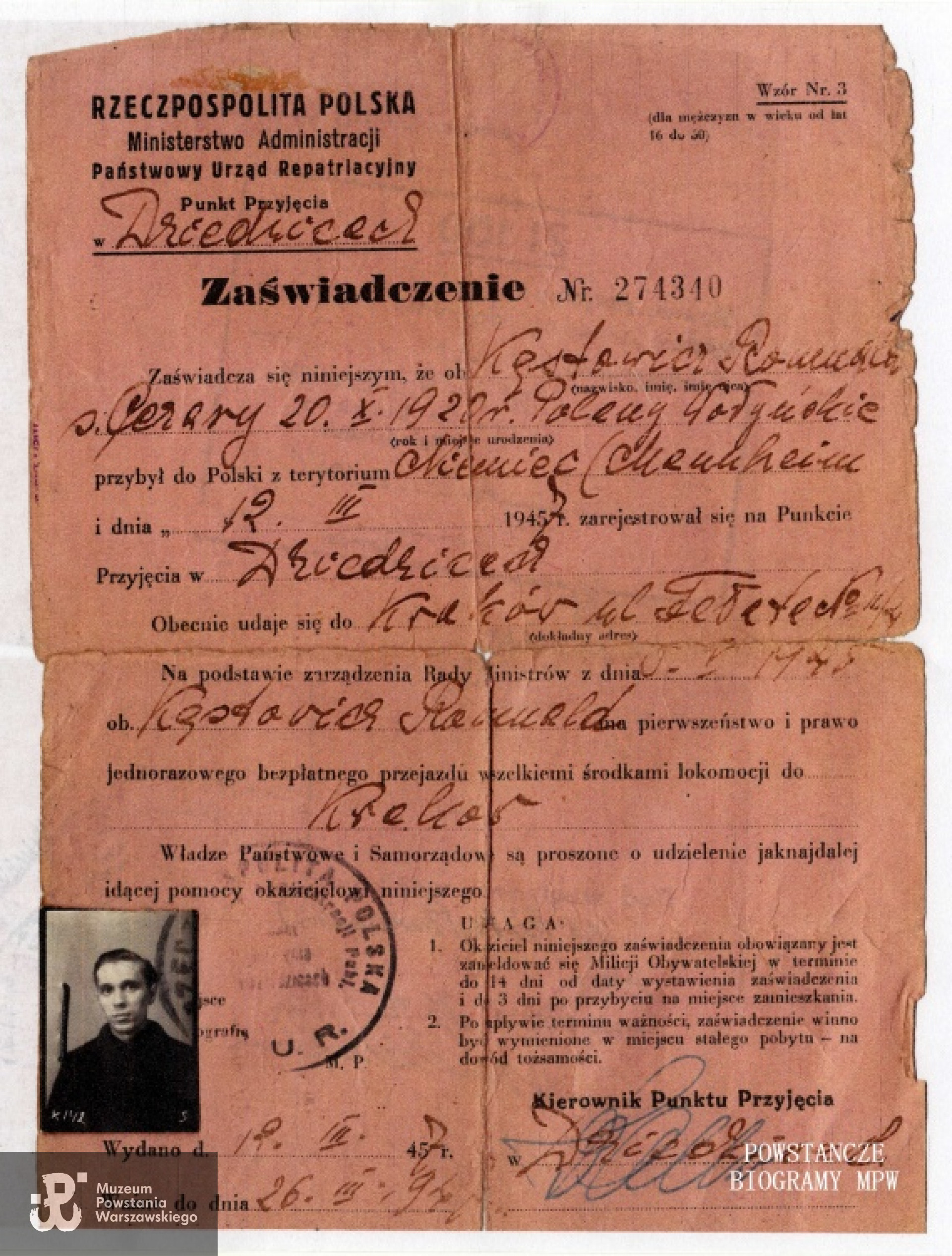 Z archiwum rodzinnego Romany Łukasik