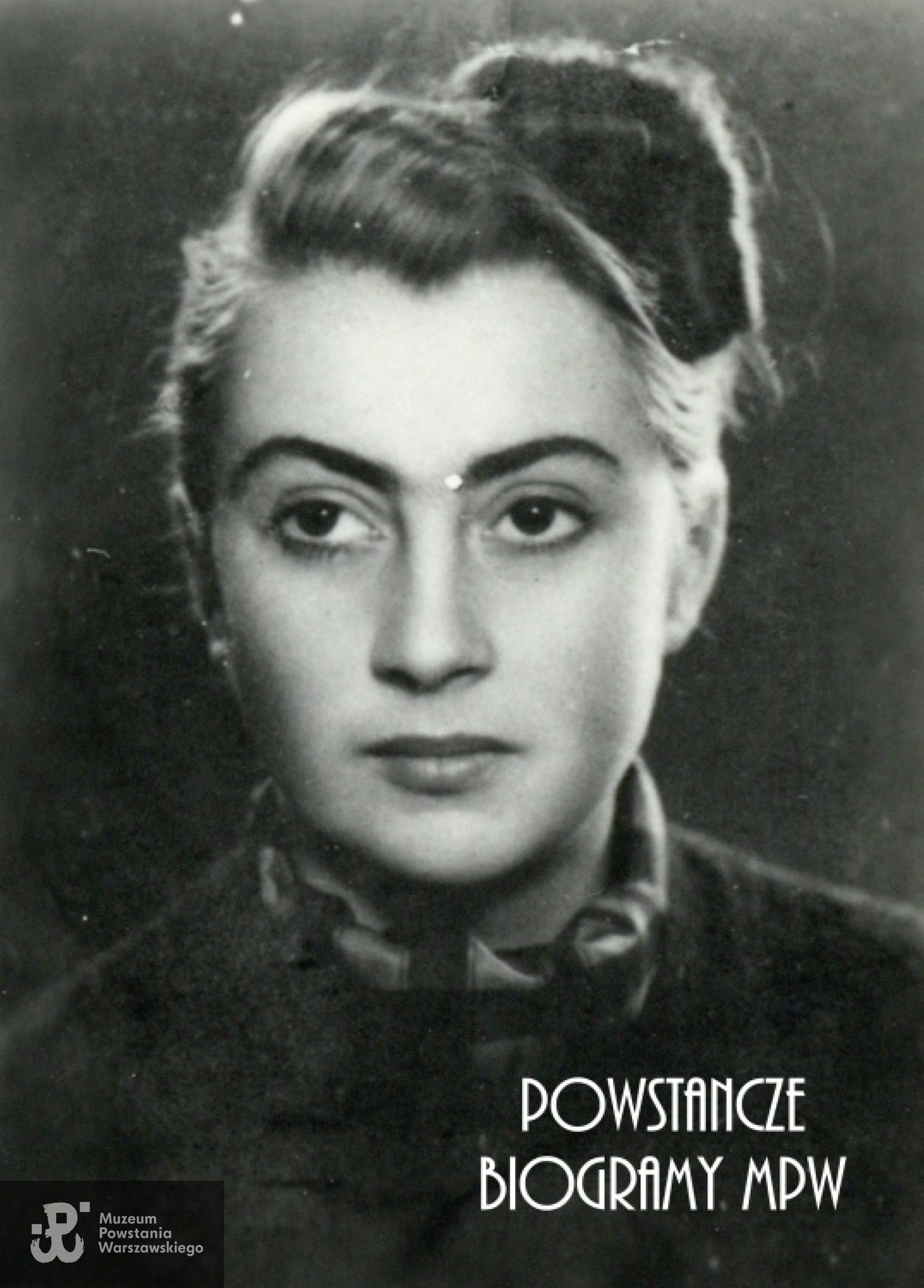 Sanitariuszka Irena Kehl-Bilińska (1923-1983). Fotografia portretowa ze zbiorów Muzeum Powstania Warszawskiego, sygn. P/8277